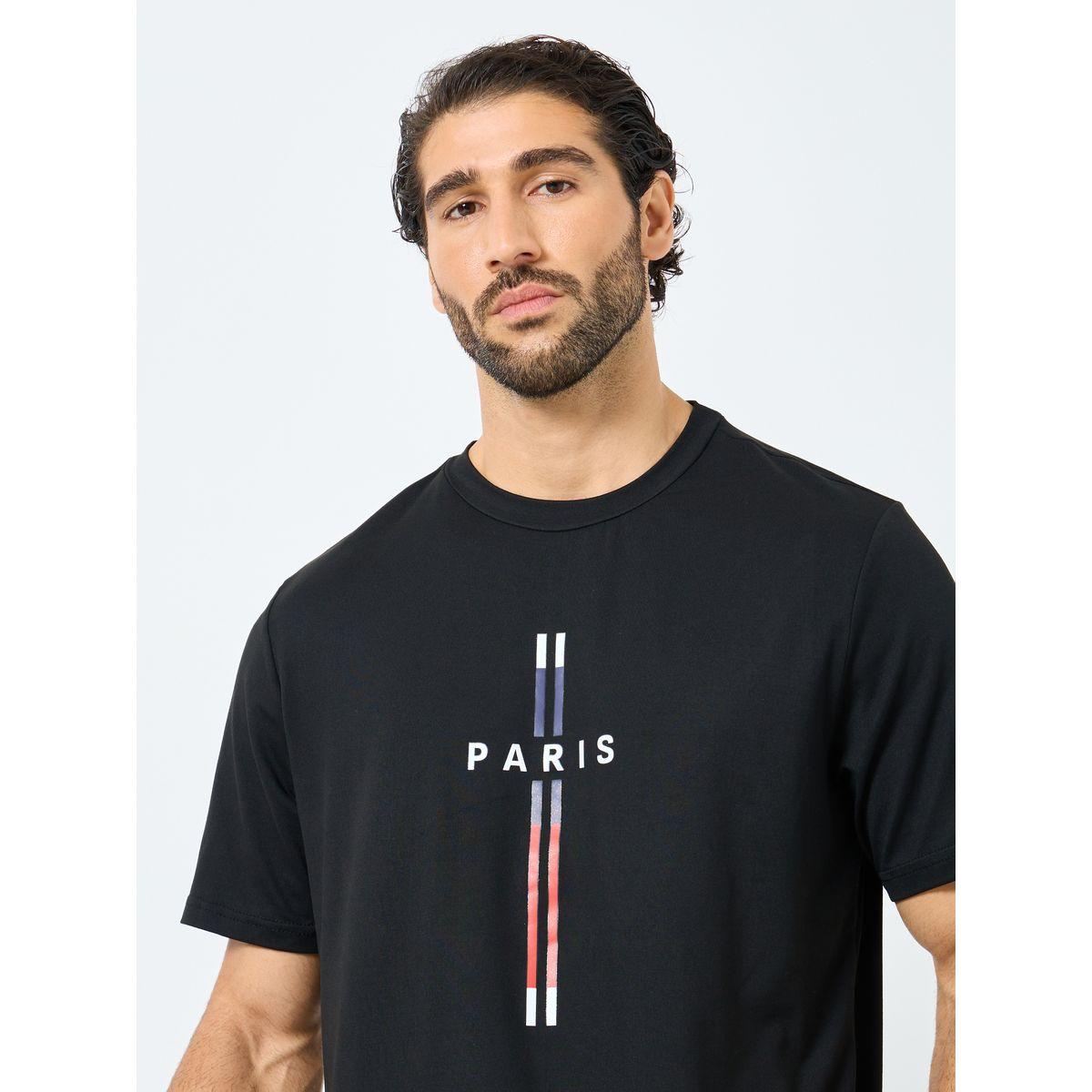 Styli Black Graphic Print Round Neck T-Shirt-men-clothing-tshirtsandpolos-tshirts-image-3