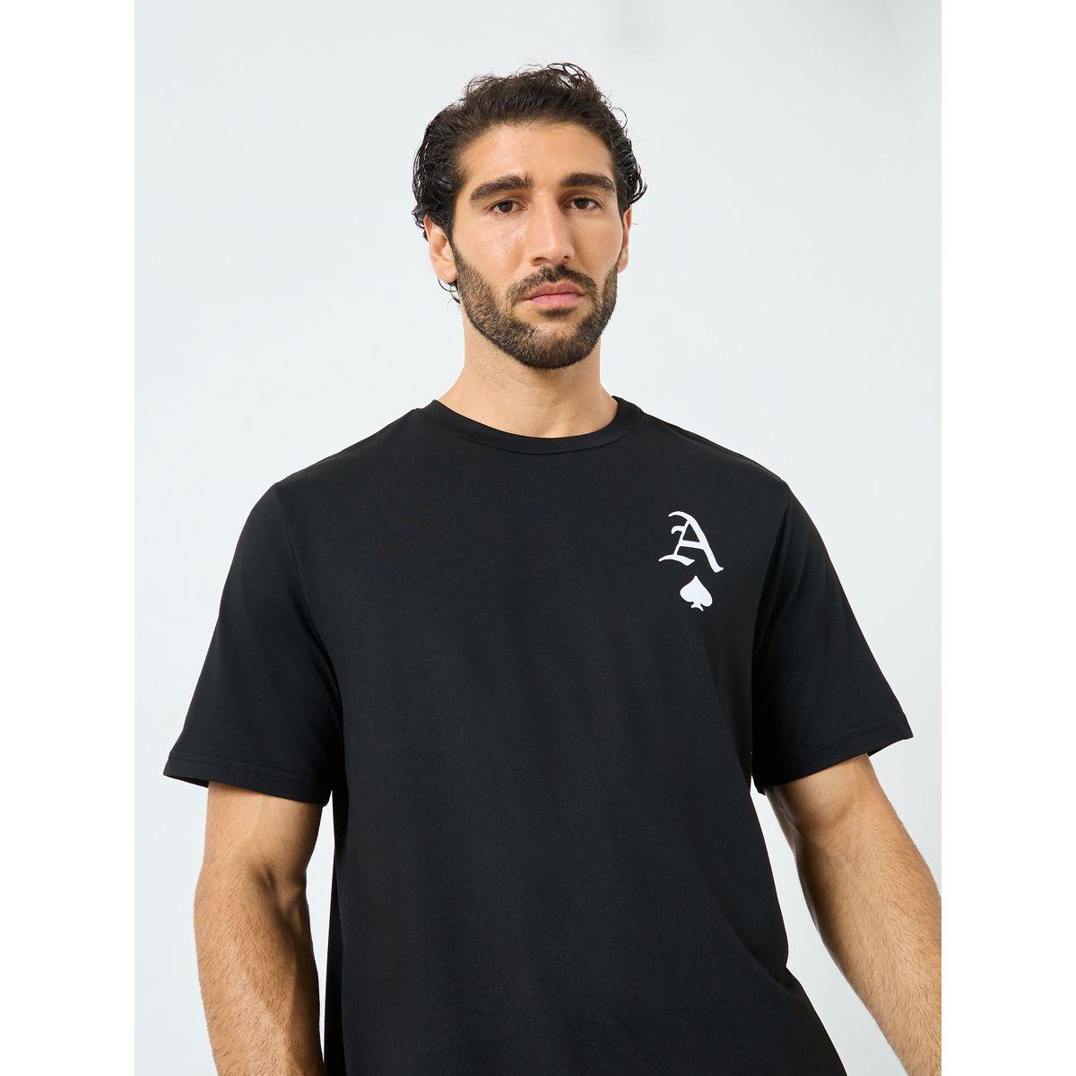 Styli Graphic Print Round Neck T-Shirt-men-clothing-tshirtsandpolos-tshirts-image-1