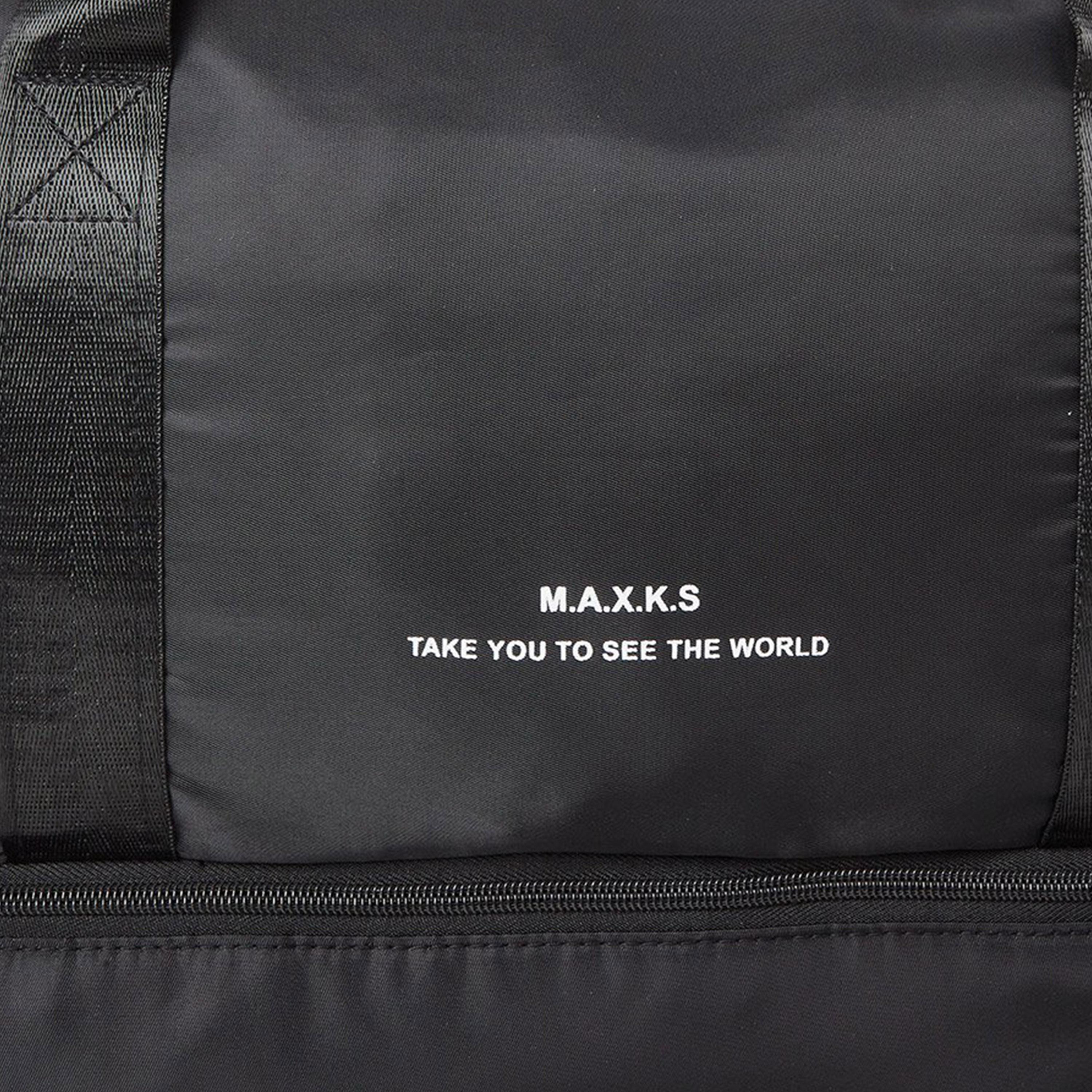 Styli Black Front Zip Gym Bag-women-bagsandwallets-handbags-image-5