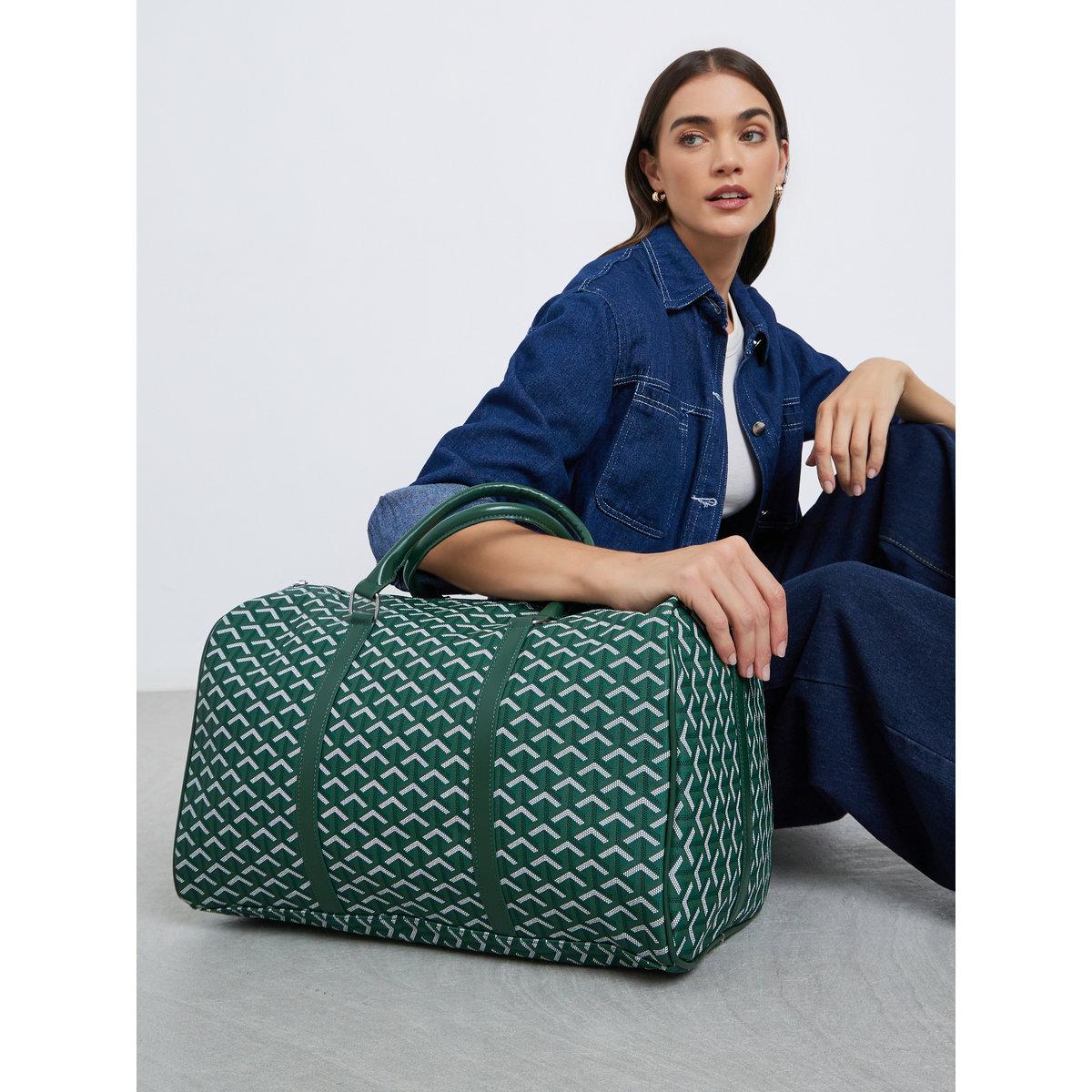 Styli Green Pattern Gym Duffel Bag-women-bagsandwallets-handbags-image-2