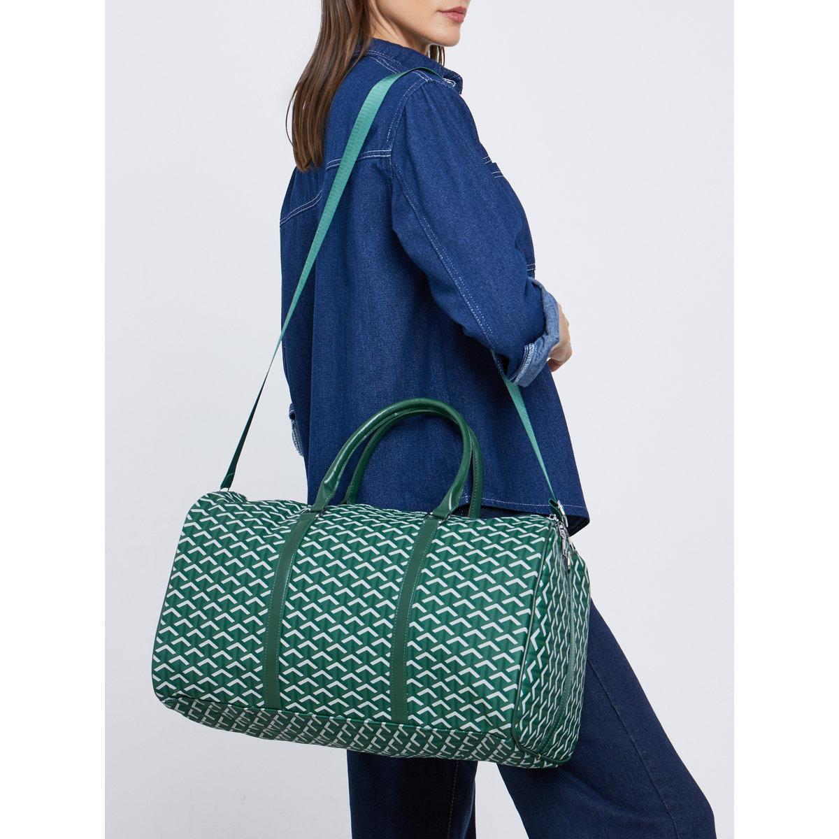 Styli Green Pattern Gym Duffel Bag-women-bagsandwallets-handbags-image-3