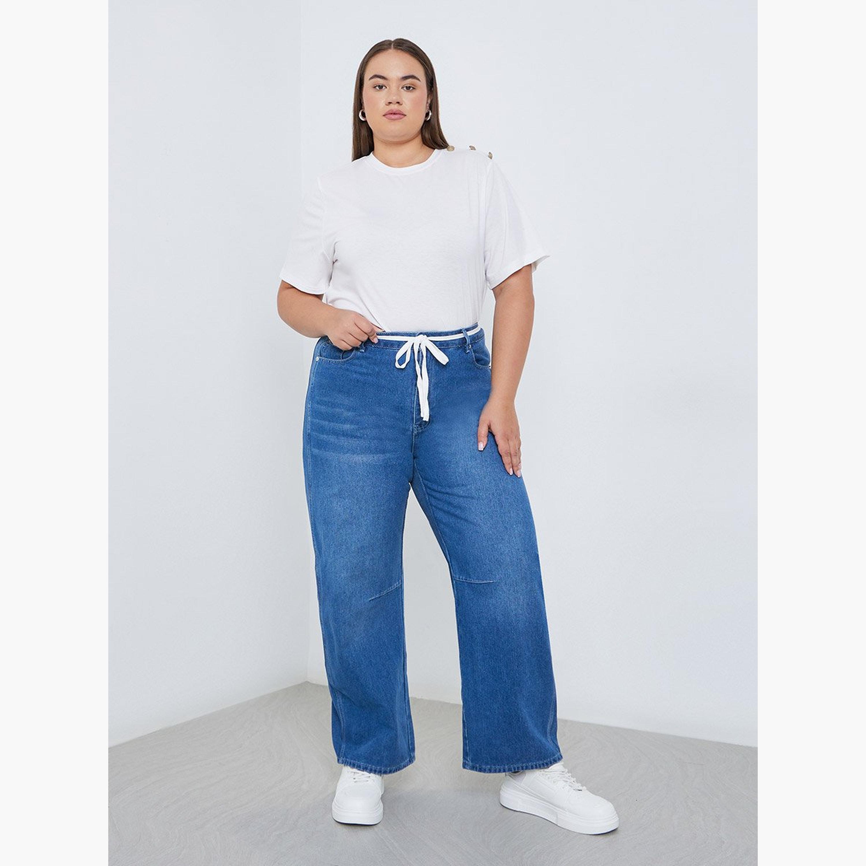Styli Plus Mid Rise Faded Jeans-women-clothing-bottoms-jeans-image-2
