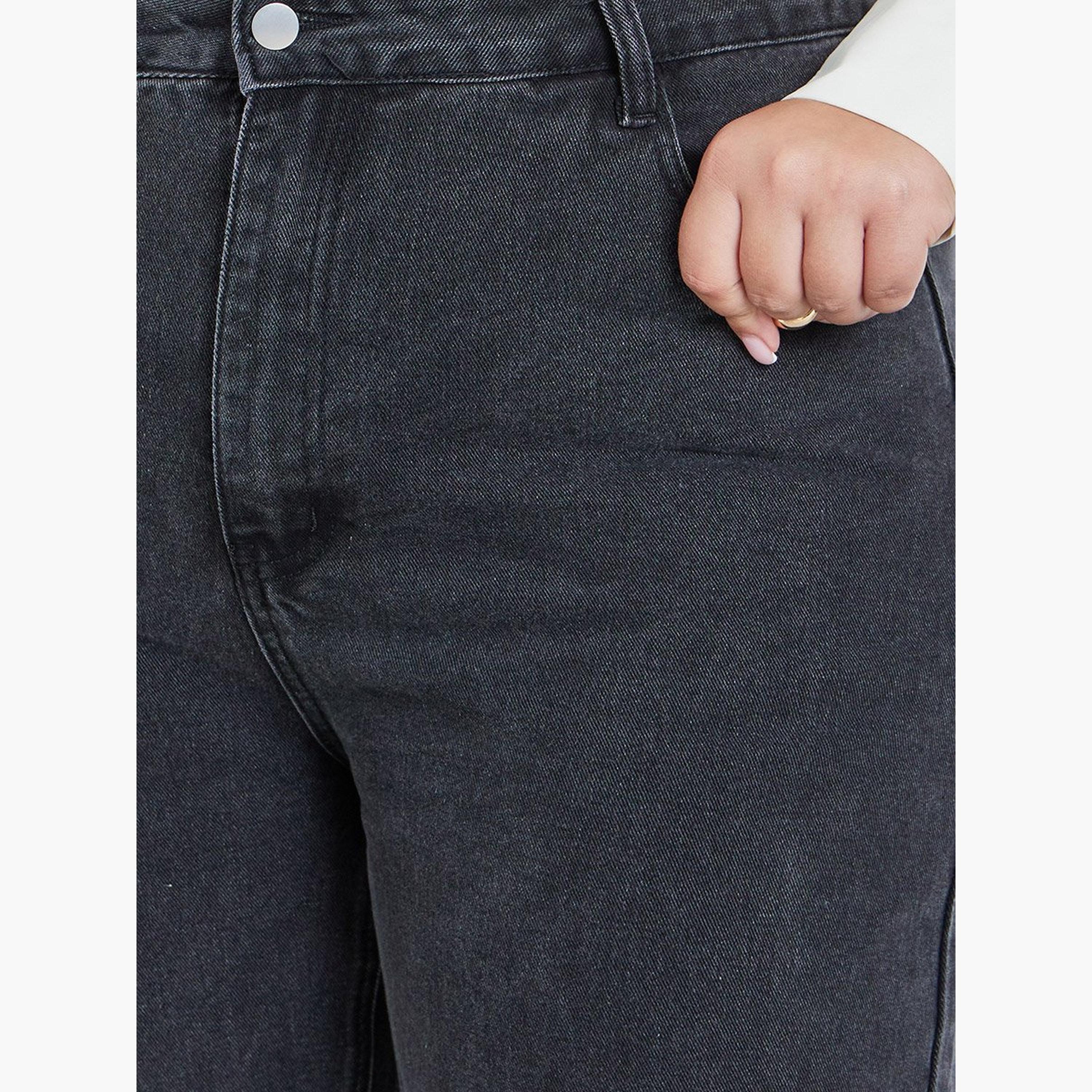 ستايلي - بنطال جينز مستقيم الخصر-women-clothing-bottoms-jeans-image-3