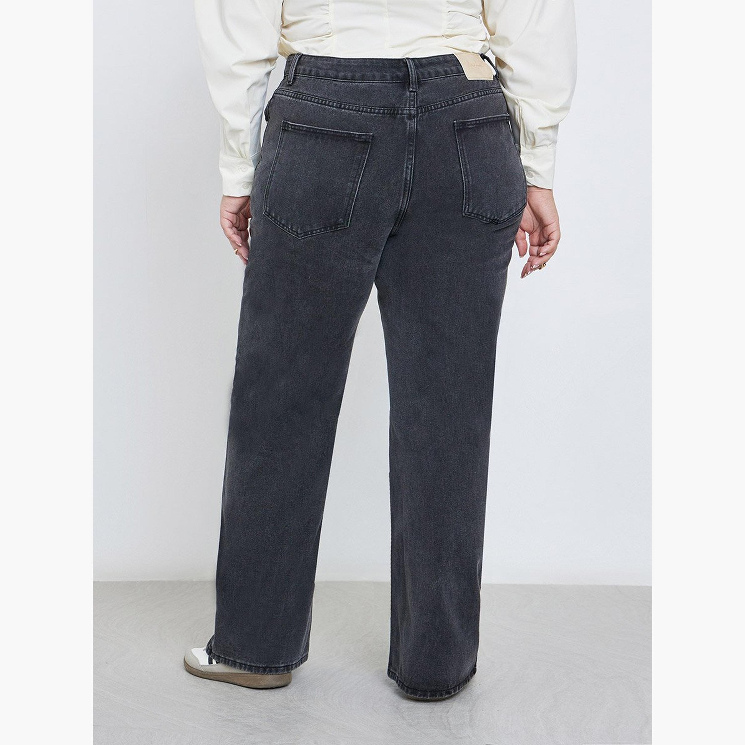 Styli Plus High Rise Straight Fit Jeans-women-clothing-bottoms-jeans-image-4
