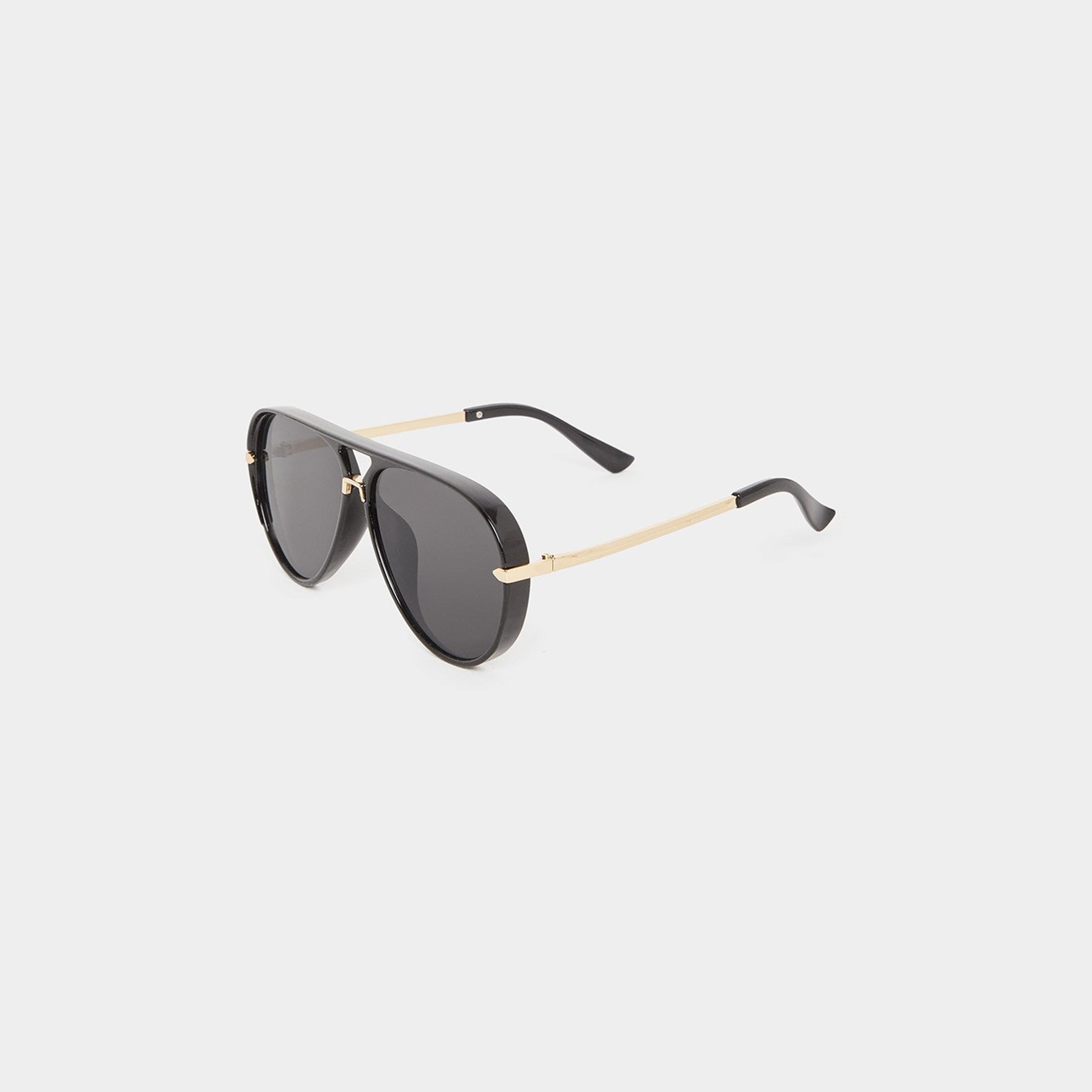 Styli Black Aviator Sunglasses-women-sunglasses-image-1