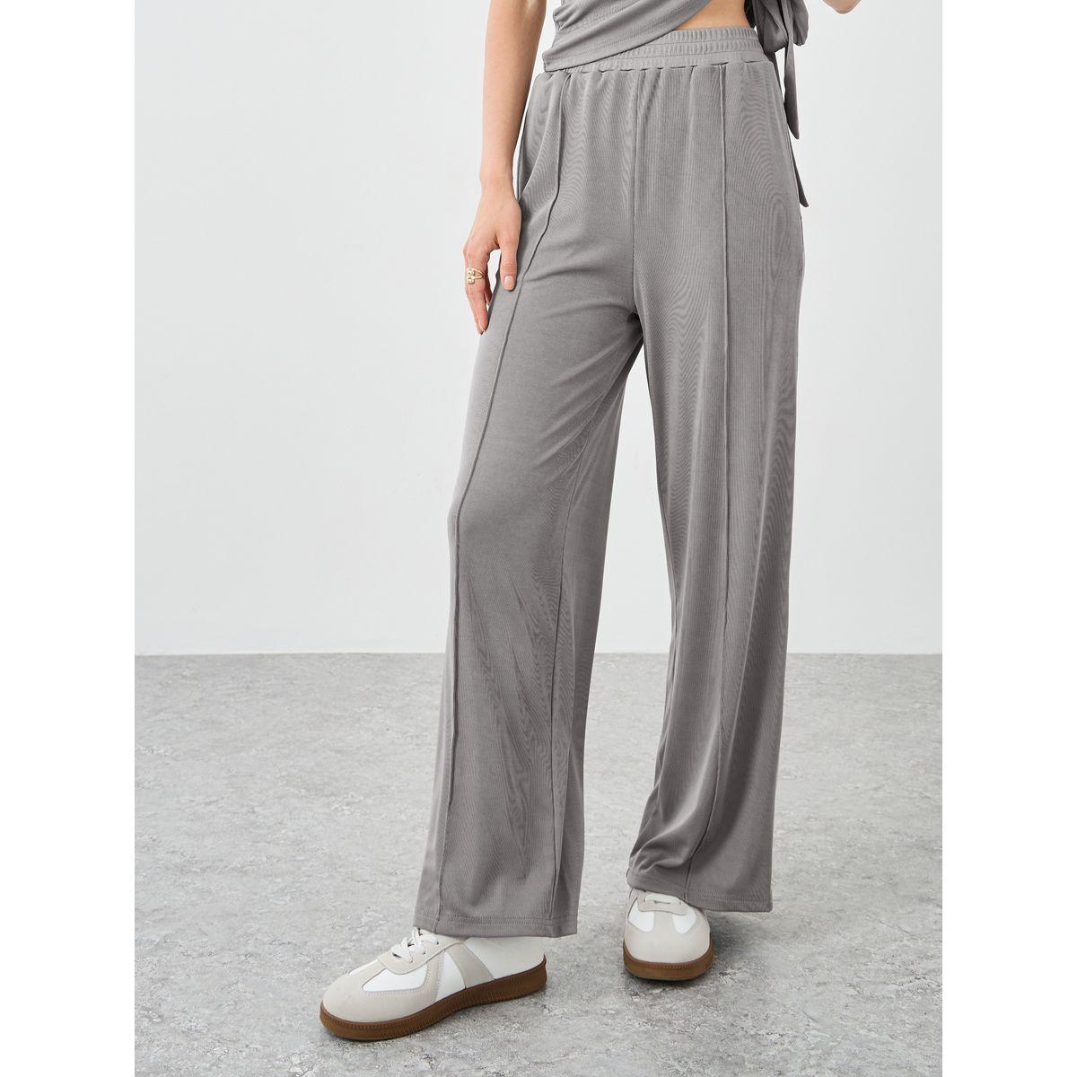 Styli Sleeveless Tie Waist Top and Straight Leg Pants Co-Ords-women-clothing-coordsets-image-6