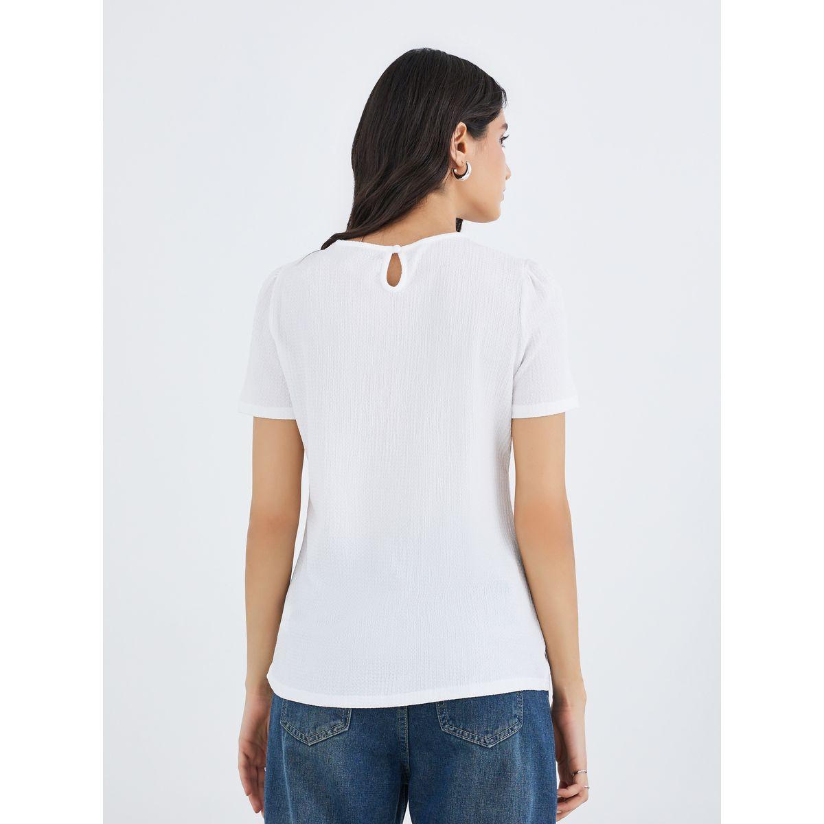 بلوزة سادة بتفاصيل كسرات-women-clothing-shirtsandblouses-blouses-image-4