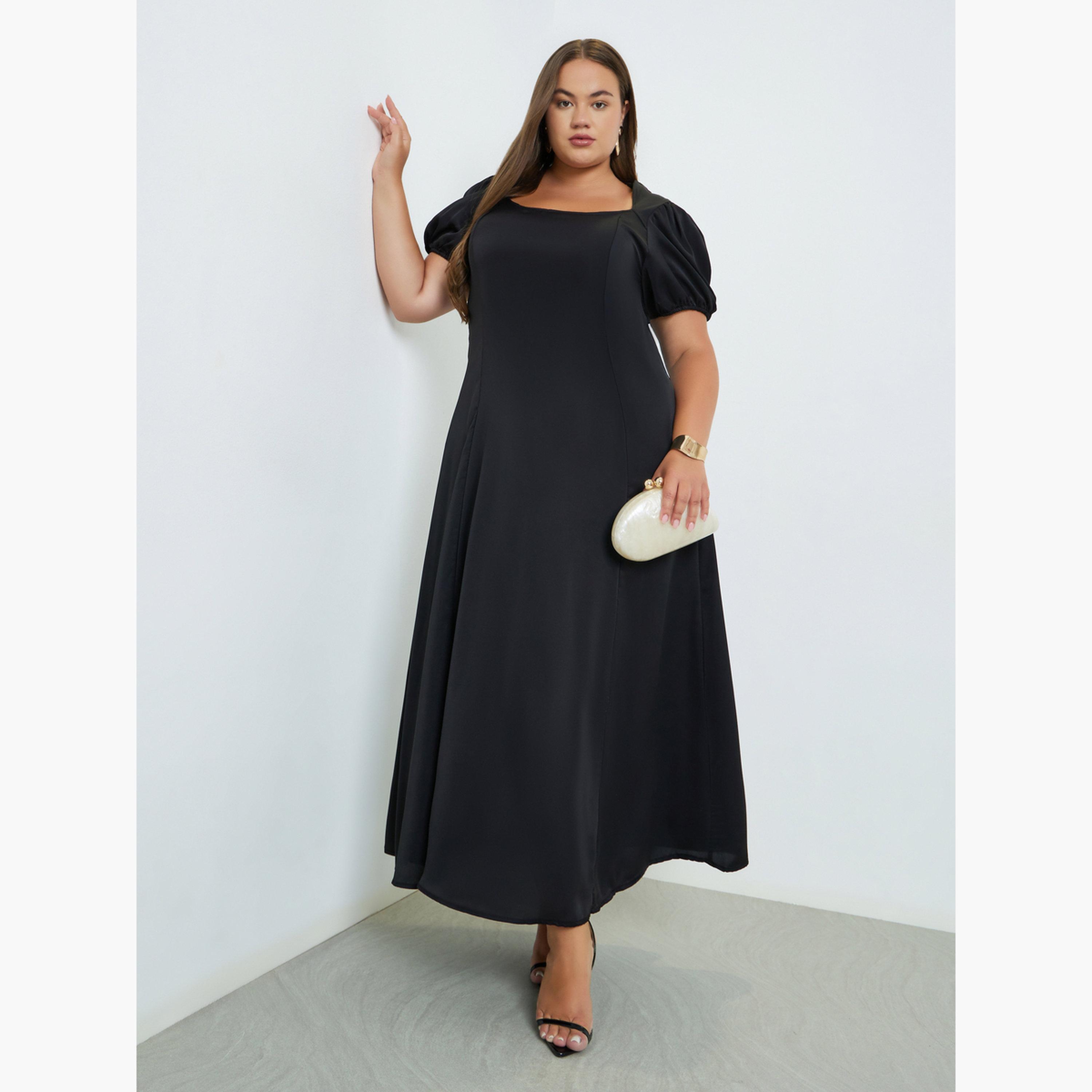 Styli Plus Size Square Neck Maxi Dress-women-clothing-dresses-image-2