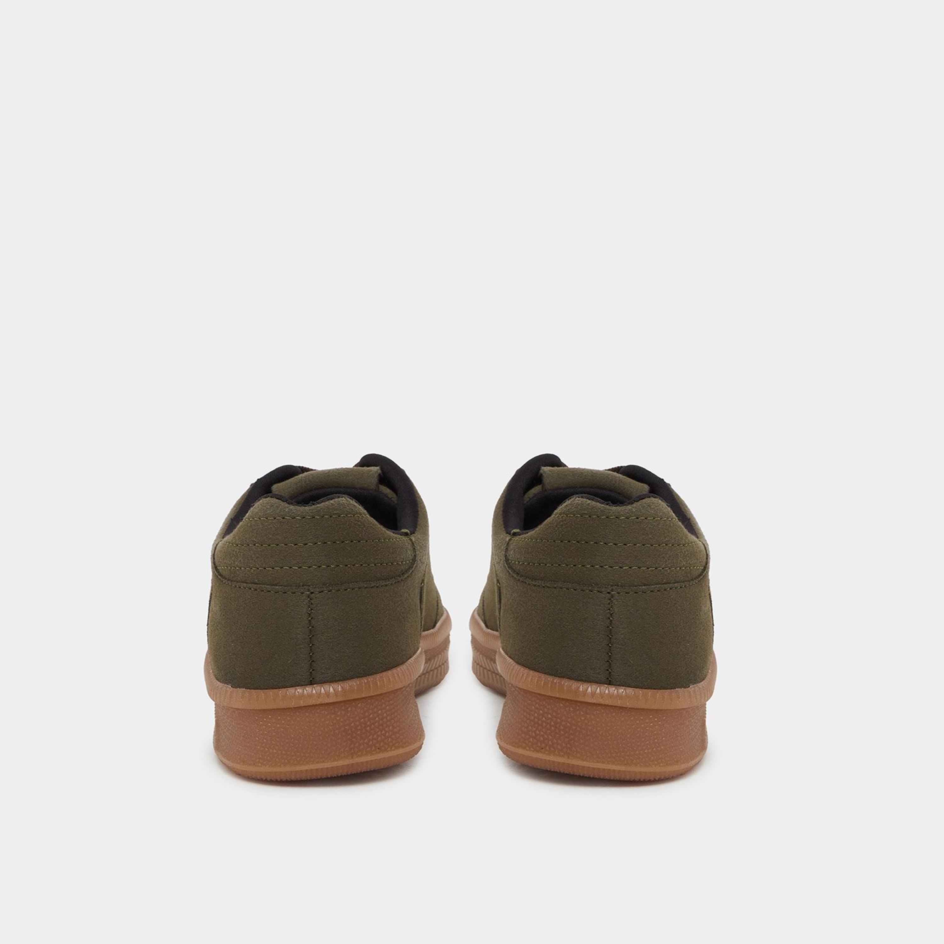 Styli Women Brown Striped Lace Up Sneakers-women-shoes-sneakers-image-5