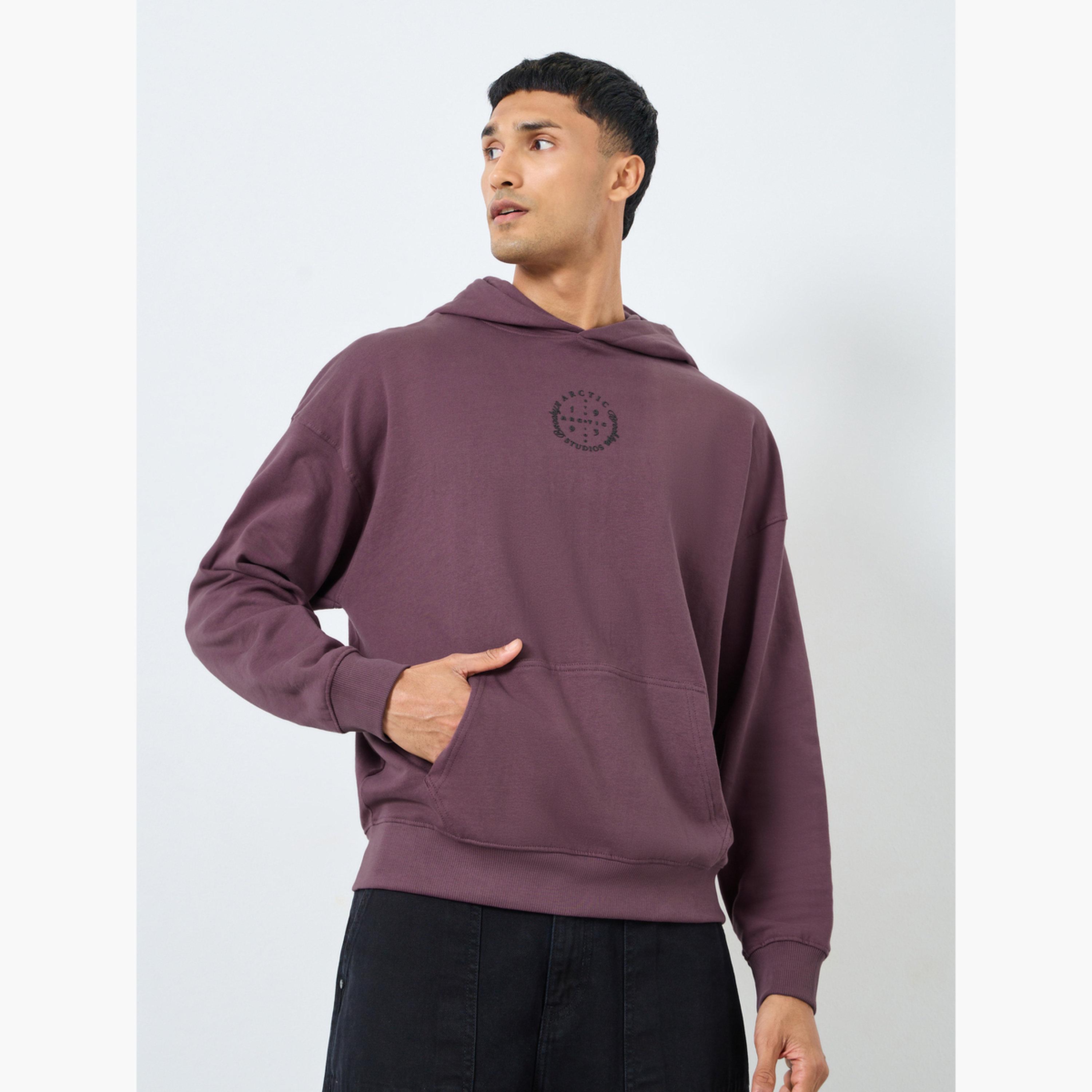 ستايلي - هودي مطبوع باللون الأرجواني للرجال -men-winterwear-hoodiesandsweatshirts-image-1