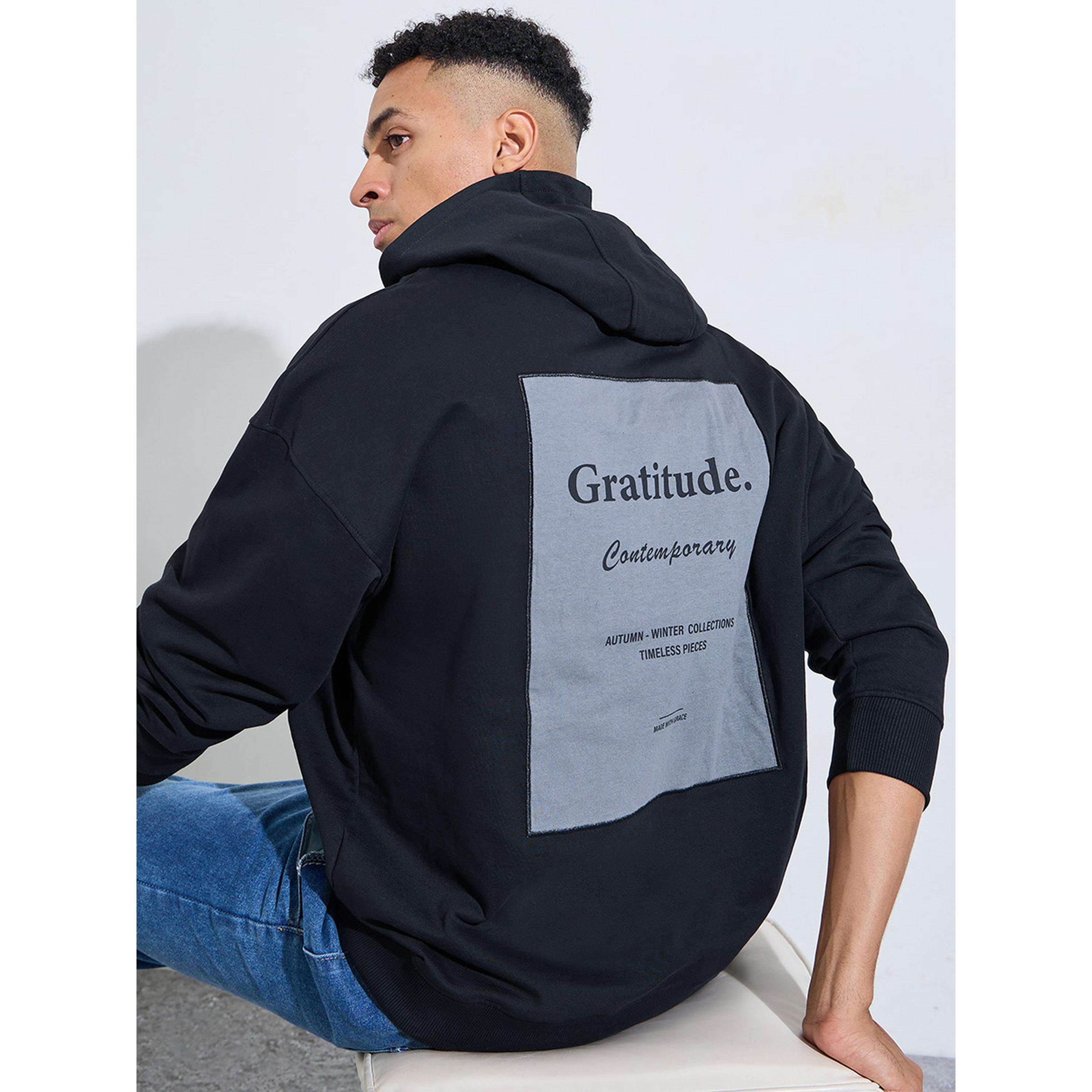 Styli Black Printed Oversized Hoodie-men-winterwear-hoodiesandsweatshirts-image-3