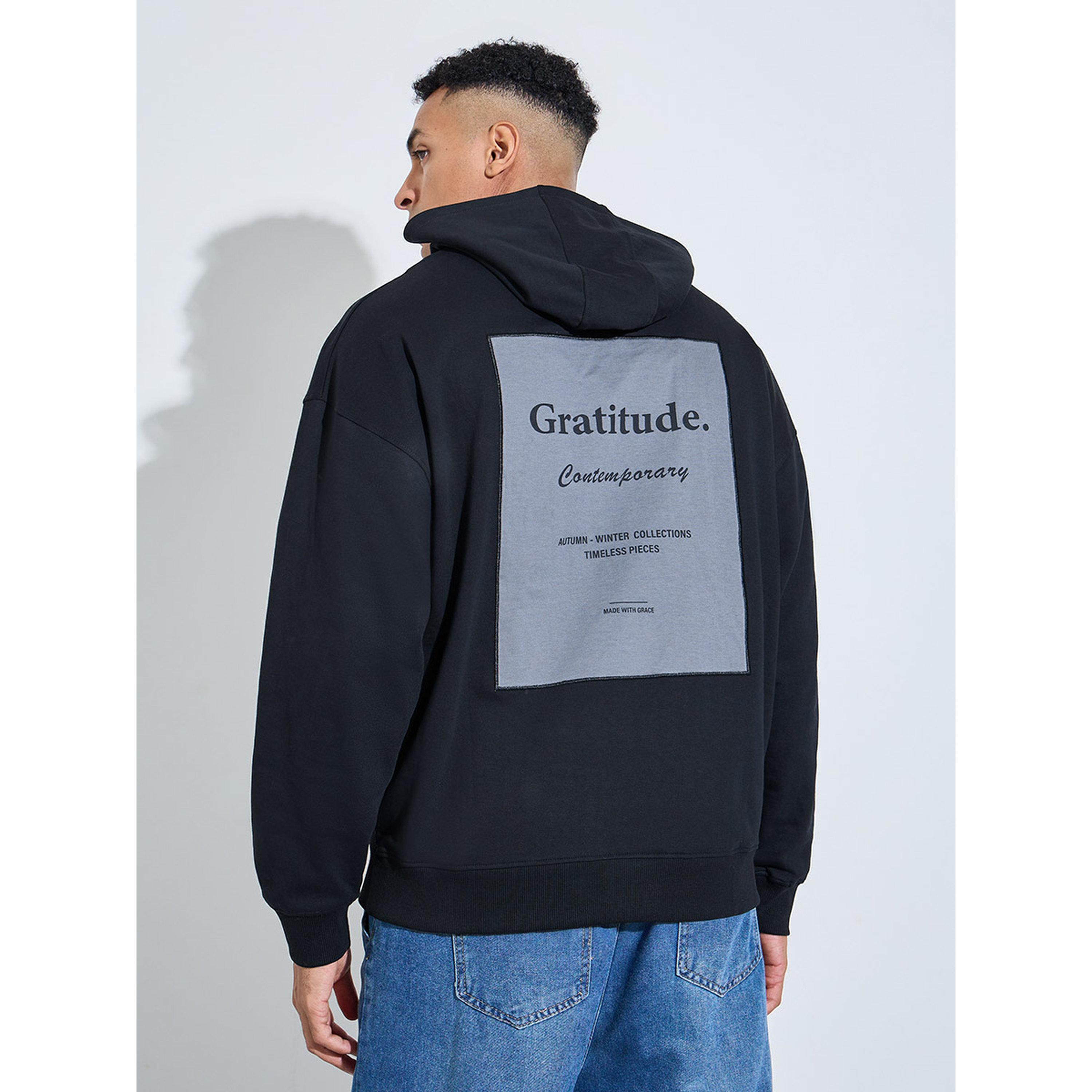 Styli Black Printed Oversized Hoodie-men-winterwear-hoodiesandsweatshirts-image-4