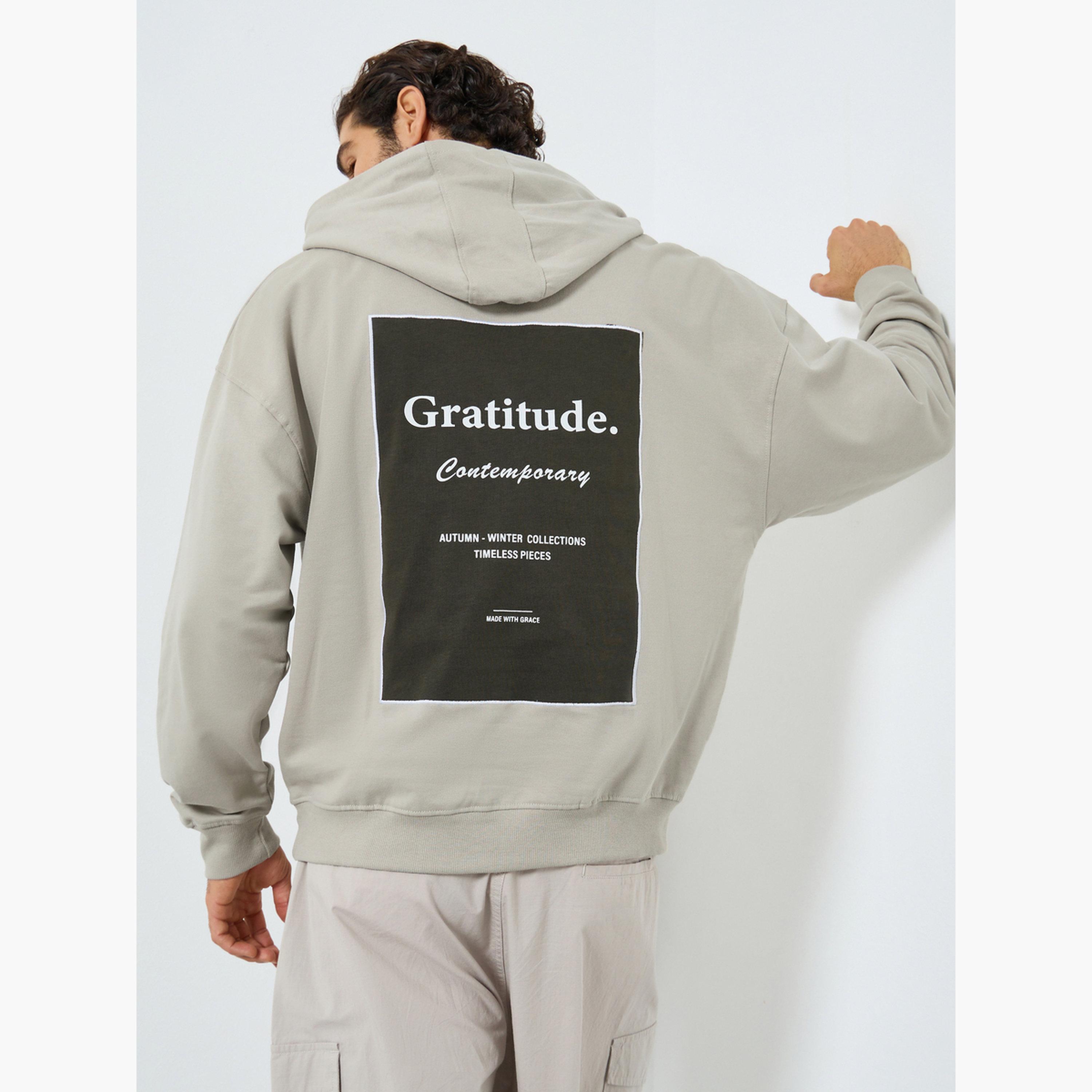 ستايلي - هودي تصميم واسع مطبوع باللون الكاكي للرجال -men-winterwear-hoodiesandsweatshirts-image-3