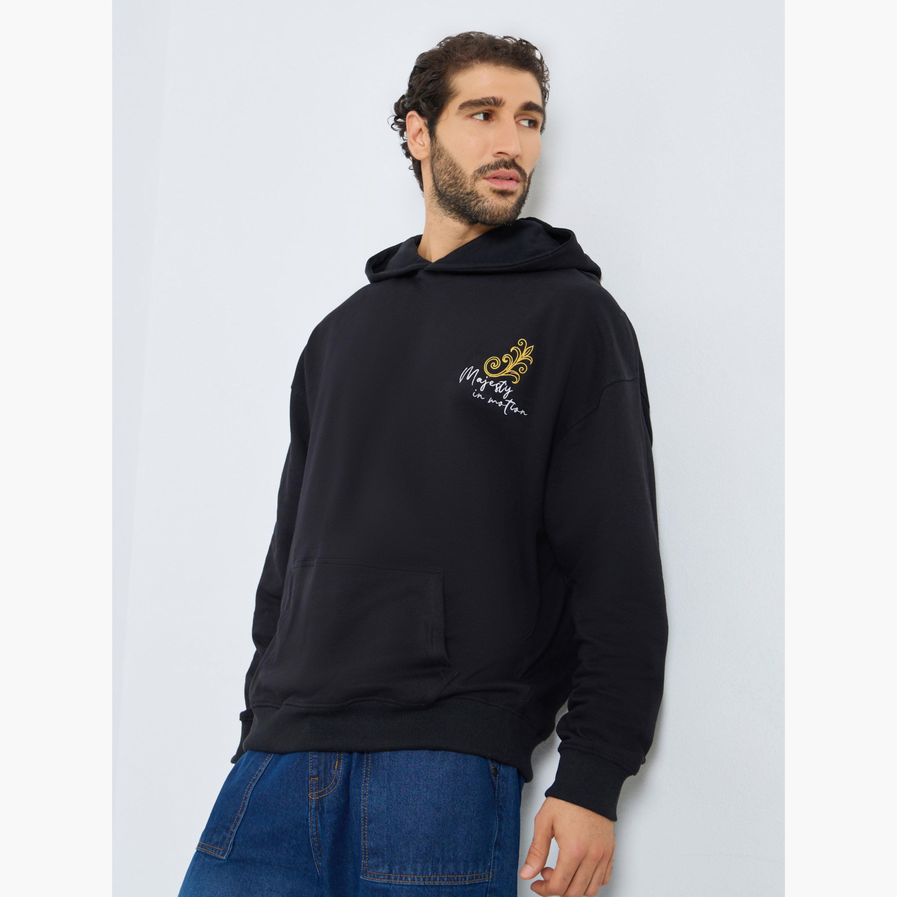 Styli Horse Print Hooded Neck Long Sleeves Men's Hoodie-men-winterwear-hoodiesandsweatshirts-image-1