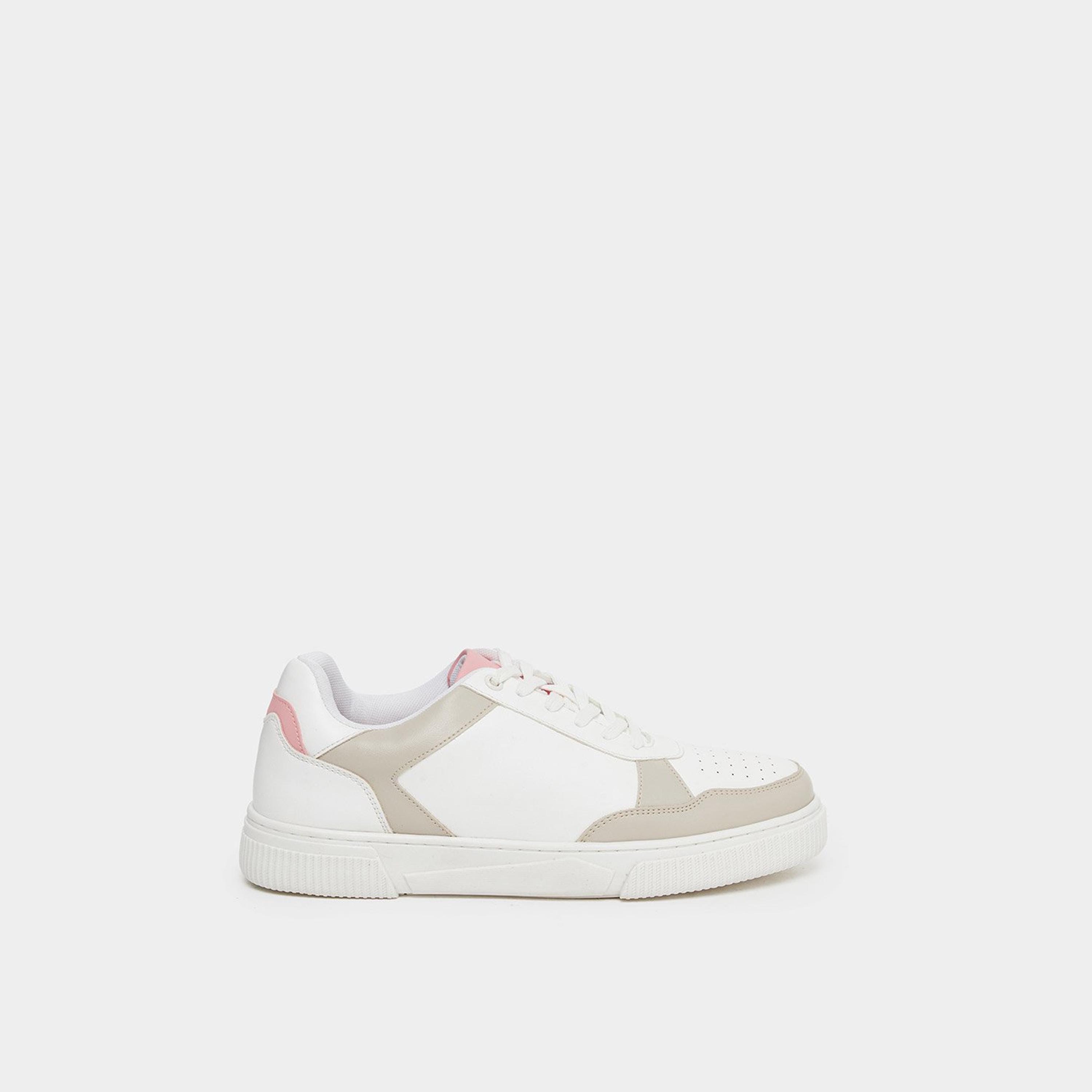 Styli Women Panelled Lace Up Sneakers-women-shoes-sneakers-image-3