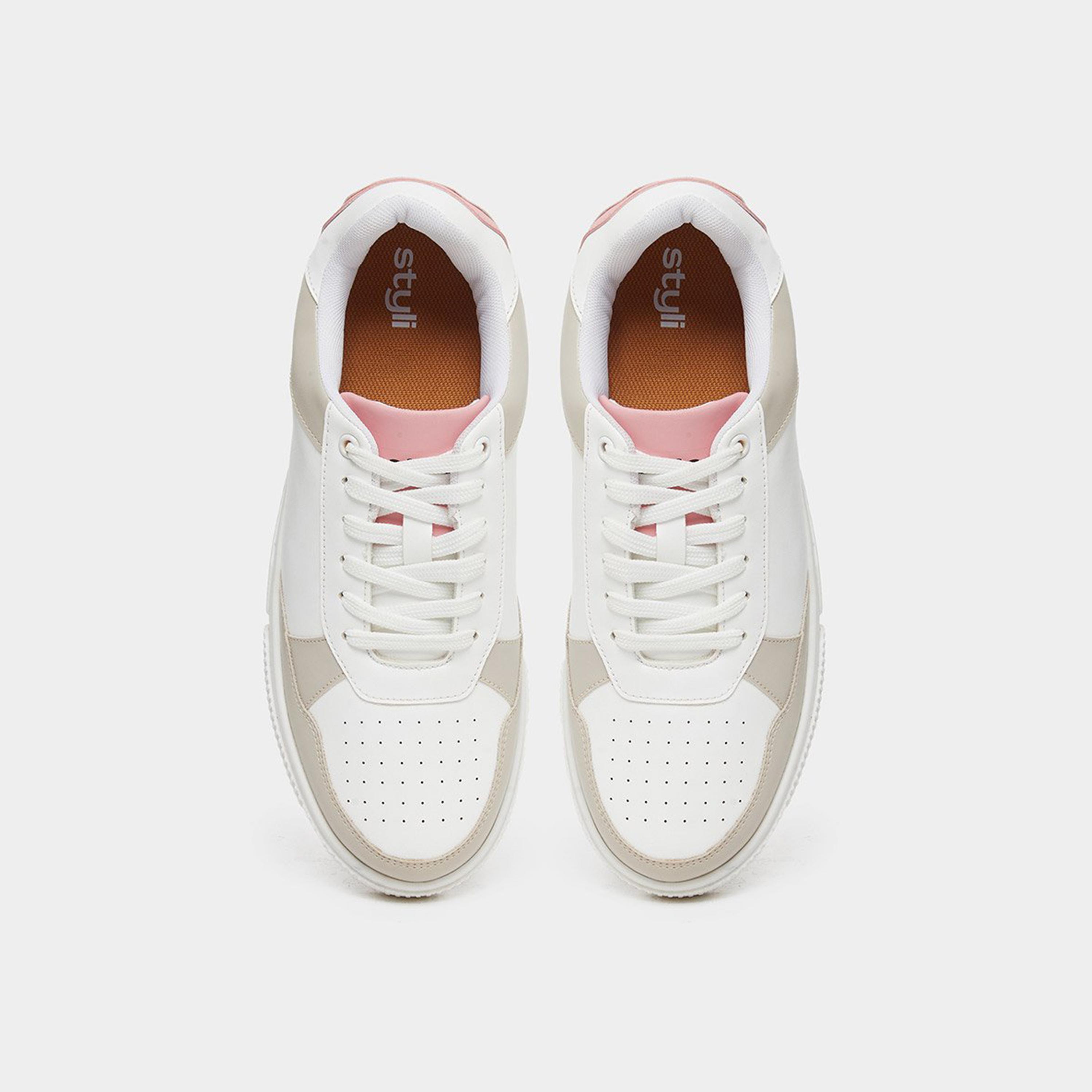 Styli Women Panelled Lace Up Sneakers-women-shoes-sneakers-image-6