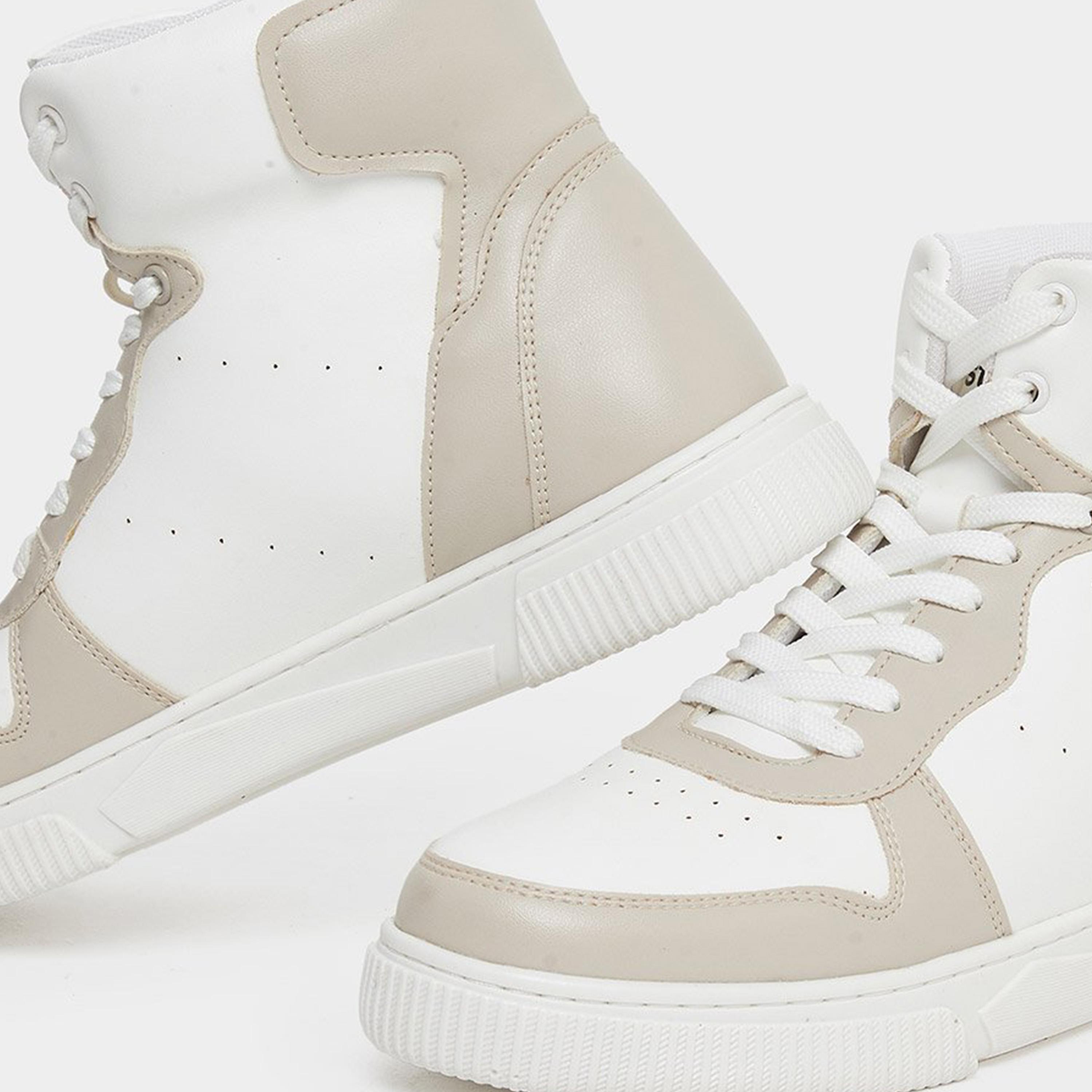 Styli Women Panelled High-Top Lace Up Sneakers-women-shoes-sneakers-image-4
