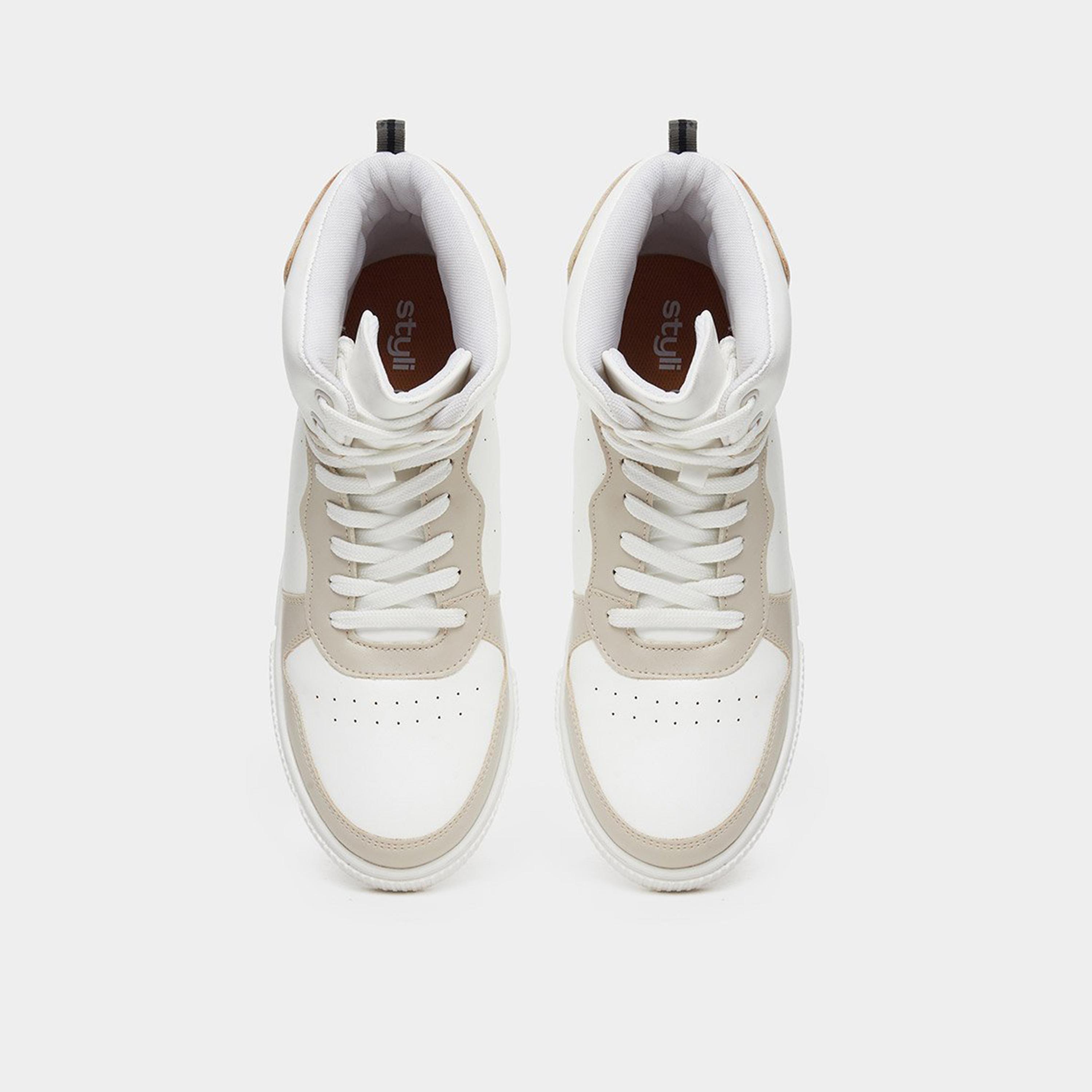 Styli Women Panelled High-Top Lace Up Sneakers-women-shoes-sneakers-image-6