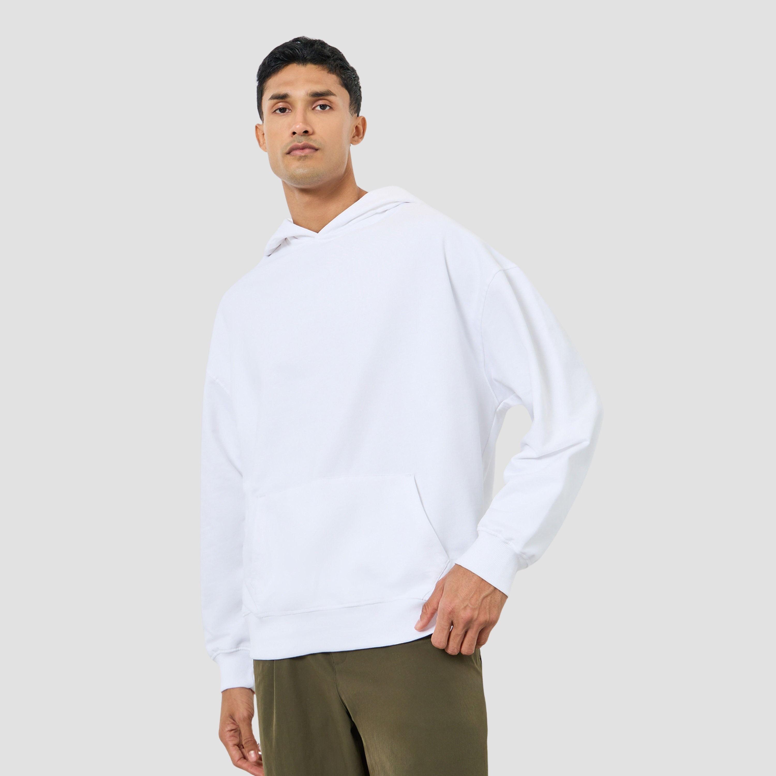 ستايلي - هودي رجالي صوف لون أبيض طبعة مقاس واسع-men-winterwear-hoodiesandsweatshirts-image-1