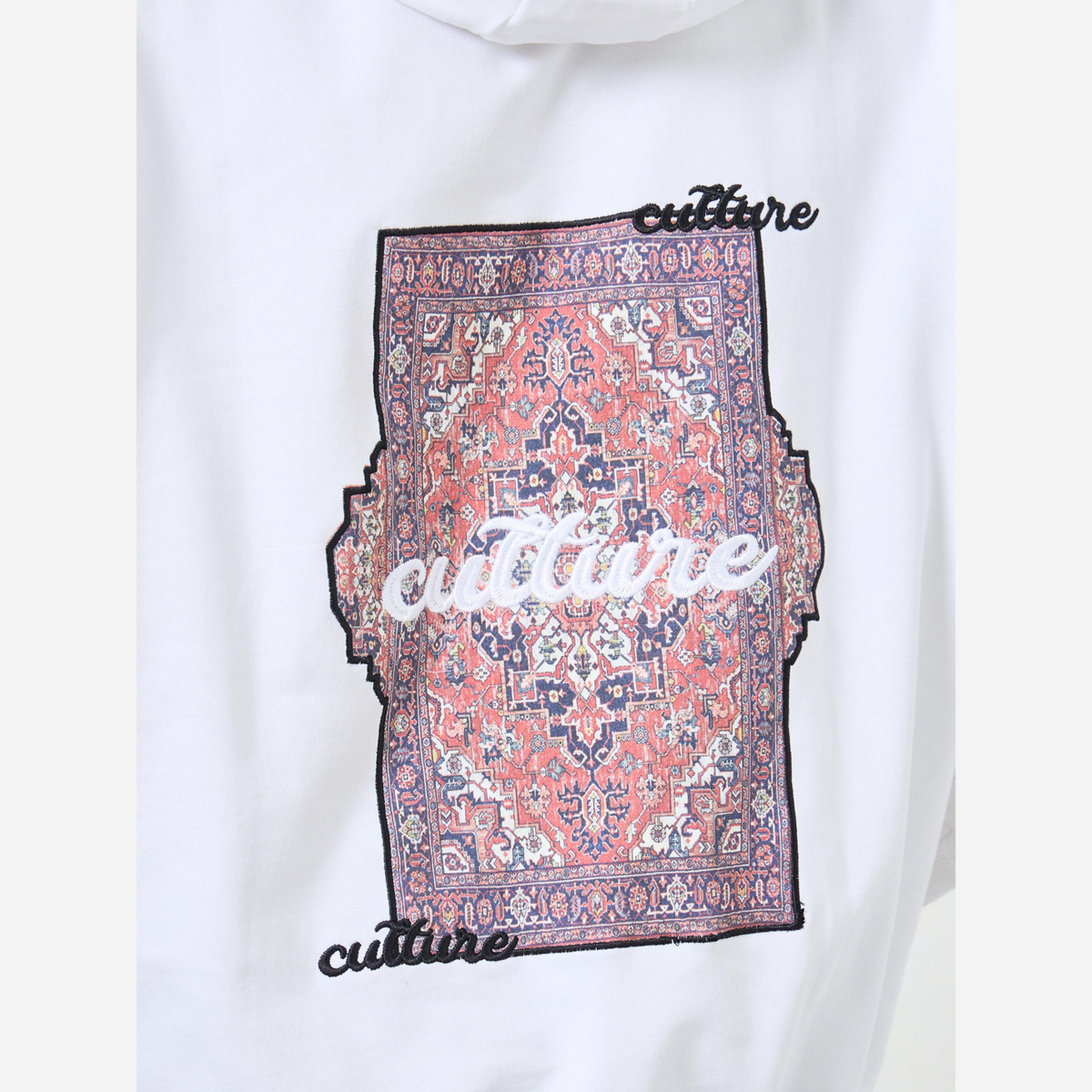 Styli Men White Tapestry Print Oversized Heavy Fleece Hoodie-men-winterwear-hoodiesandsweatshirts-image-3