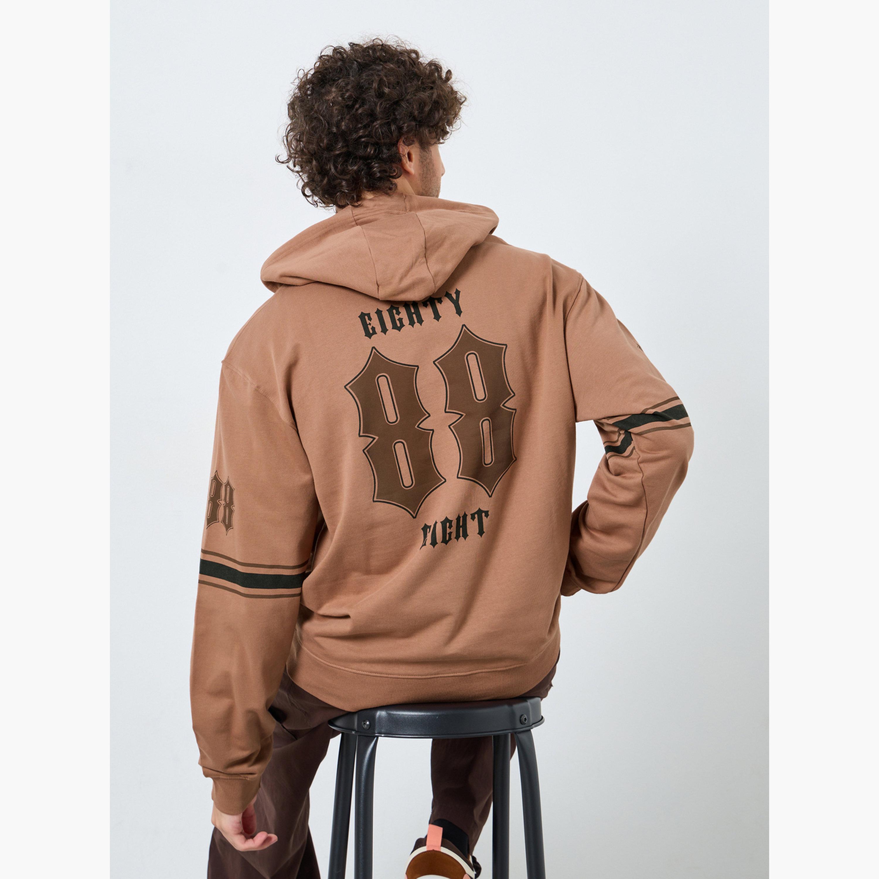 ستايلي - هودي مريح لون بني قهوة-men-winterwear-hoodiesandsweatshirts-image-4