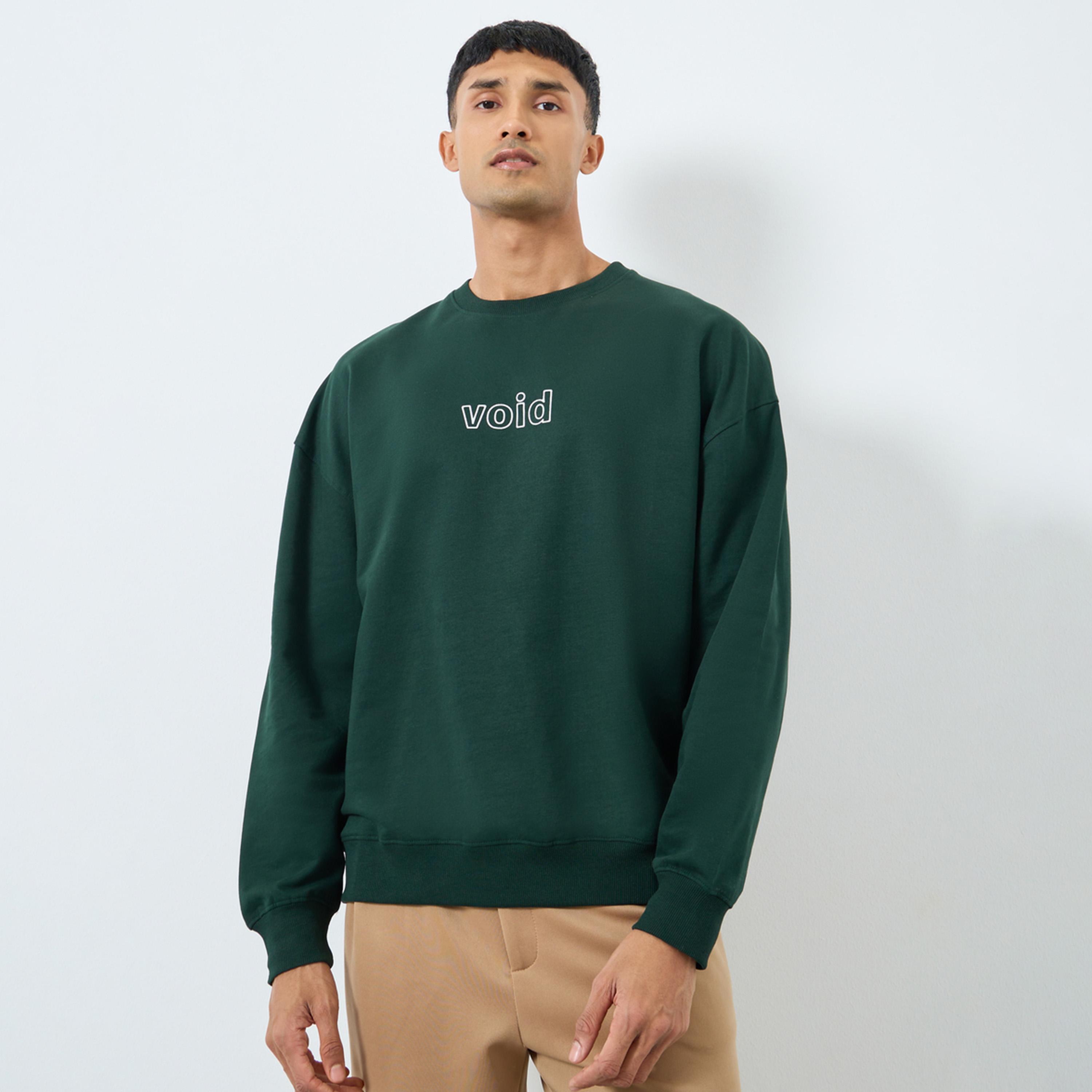 ستايلي - سويت شيرت رجالي من الصوف الأخضر حجم كبير-men-winterwear-hoodiesandsweatshirts-image-1