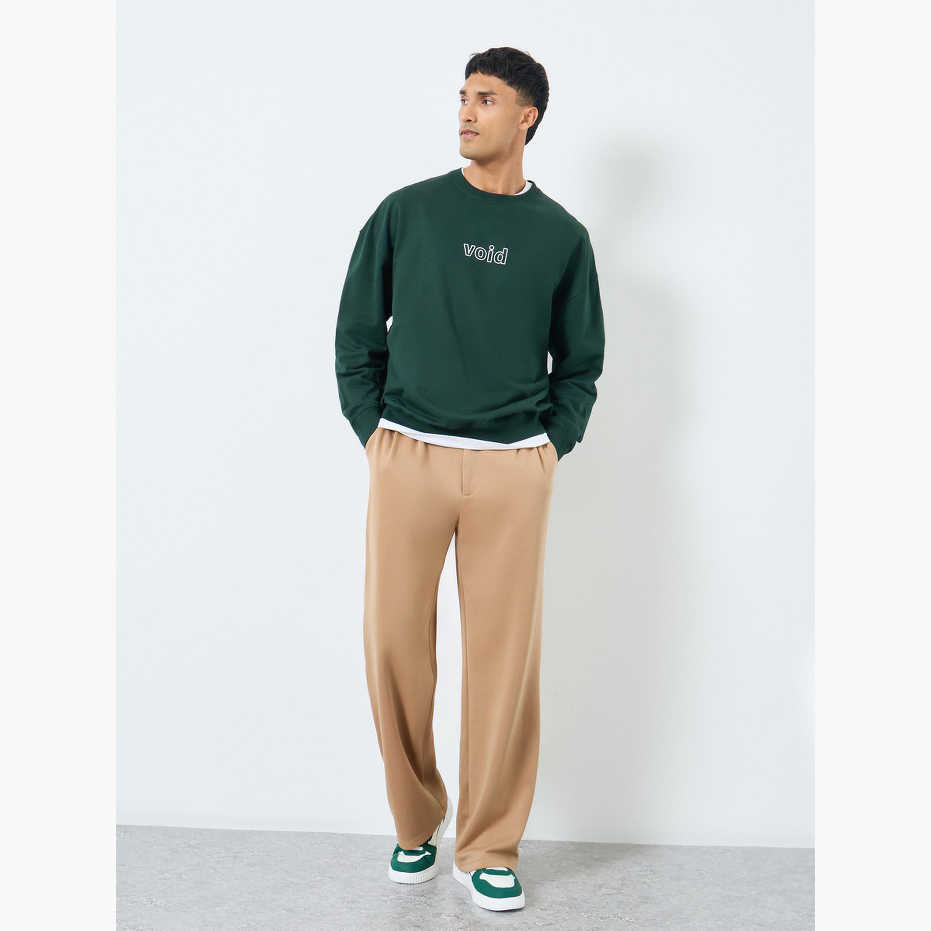 ستايلي - سويت شيرت رجالي من الصوف الأخضر حجم كبير-men-winterwear-hoodiesandsweatshirts-image-2