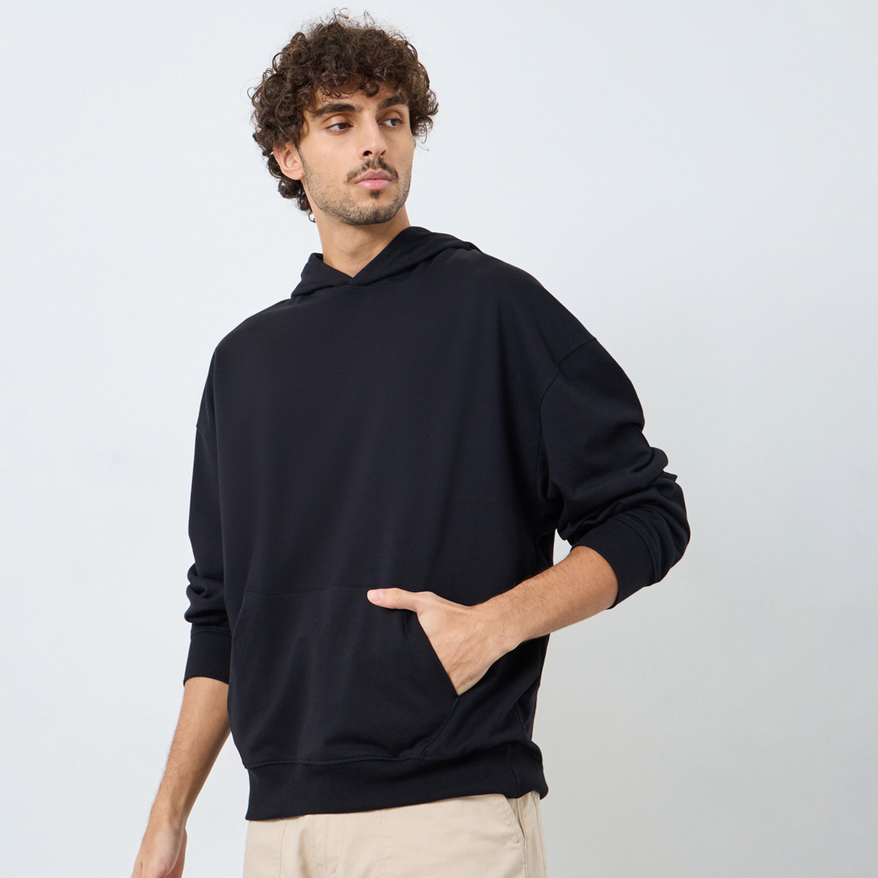 ستايلي - هودي رجالي حجم كبير بطبعة خلفية من تيري-men-winterwear-hoodiesandsweatshirts-image-1