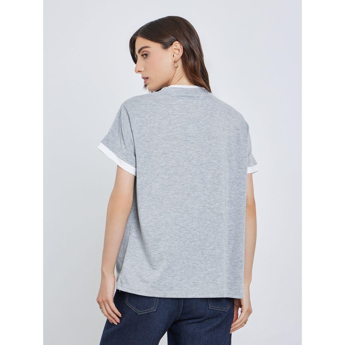 Styli Contrast Trim Short Sleeve Oversized T-Shirt-women-clothing-tshirts-image-4