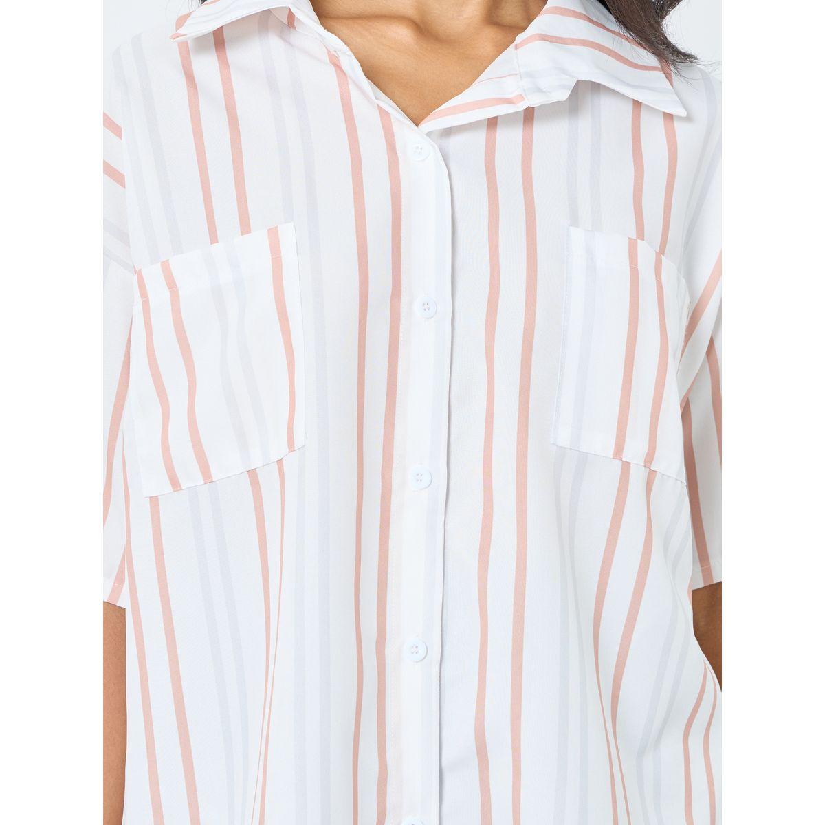 بلوزة مخططة بياقة سبريد-women-clothing-shirtsandblouses-shirts-image-3