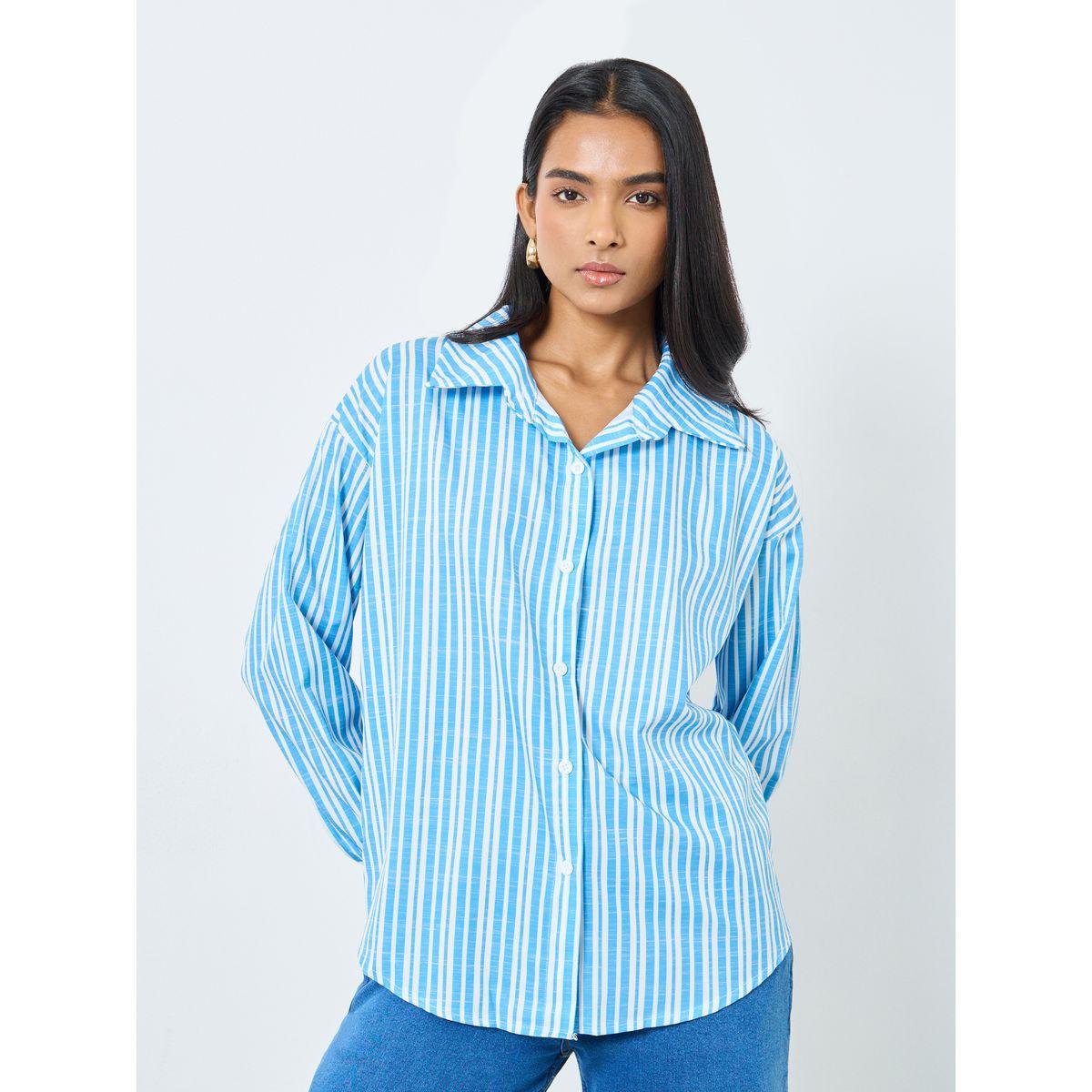بلوزة فضفاضة مخططة-women-clothing-shirtsandblouses-shirts-image-1