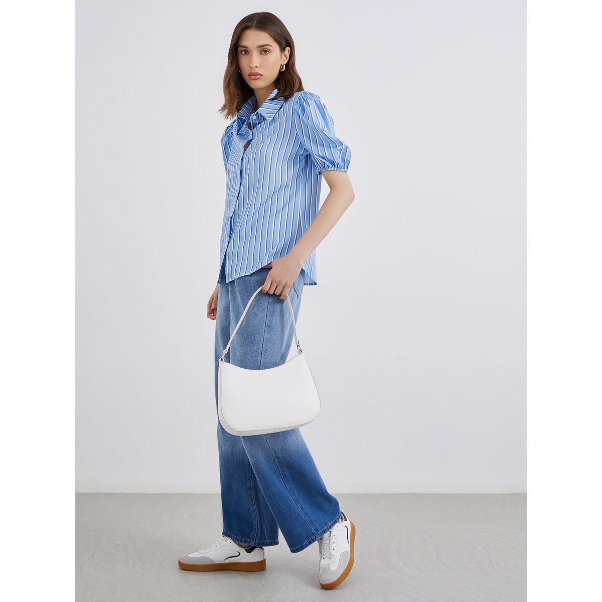 بلوزة مخططة بأكمام منفوخة-women-clothing-shirtsandblouses-shirts-image-2