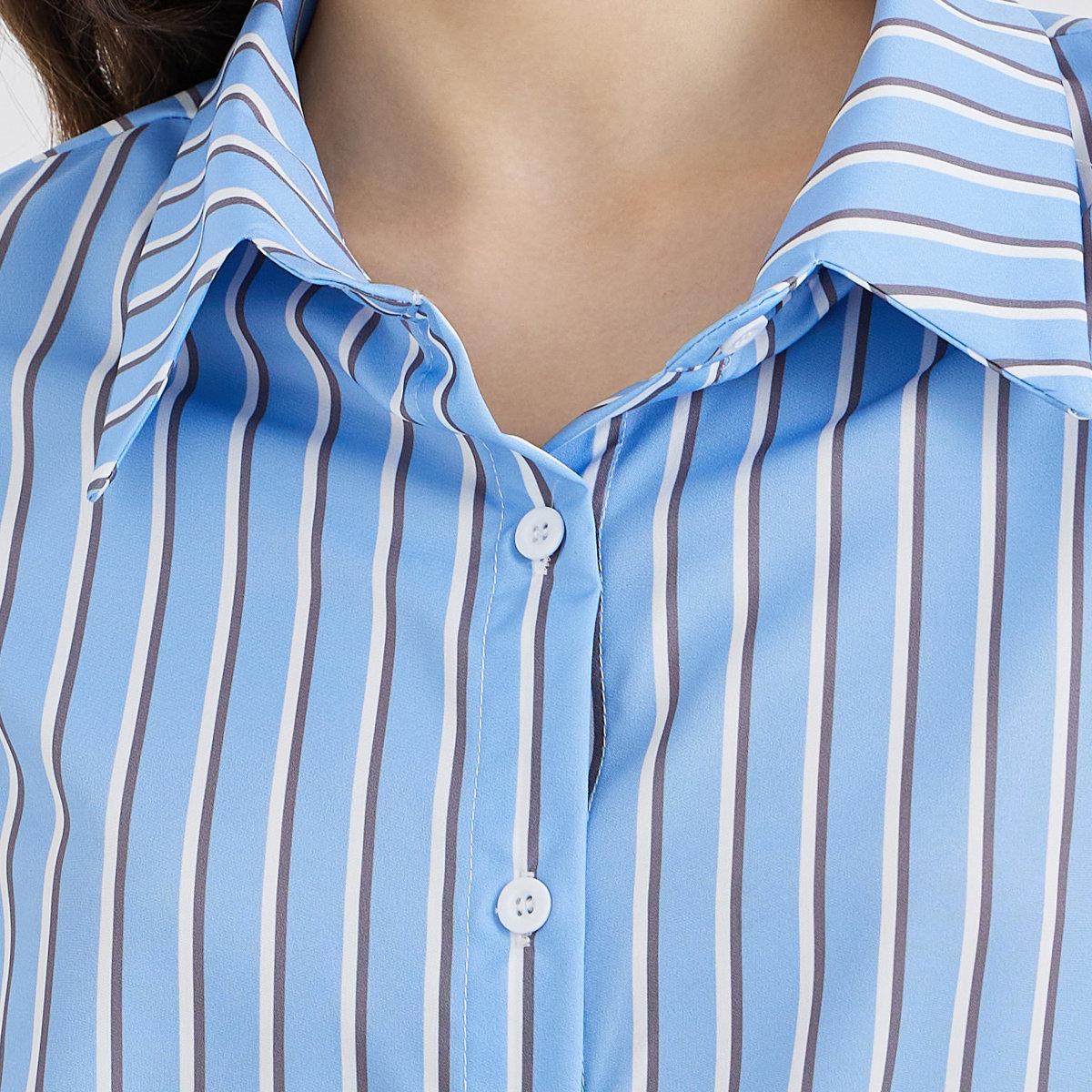 بلوزة مخططة بأكمام منفوخة-women-clothing-shirtsandblouses-shirts-image-3