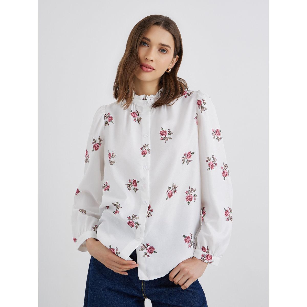 بلوزة فضفاضة بطبعة زهور-women-clothing-shirtsandblouses-shirts-image-3