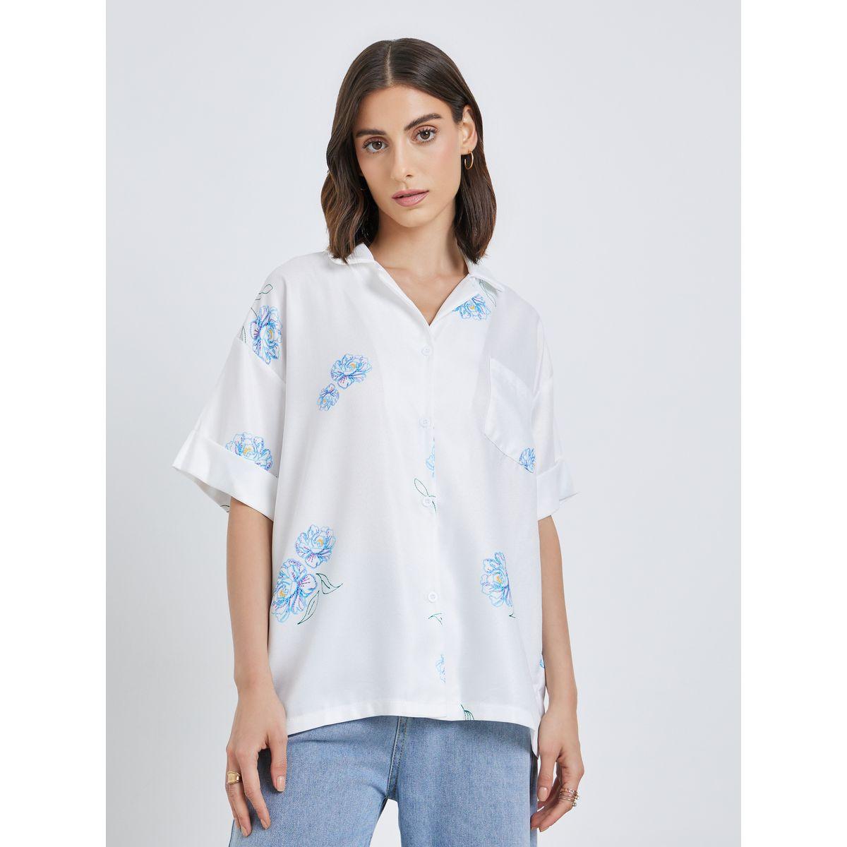 بلوزة فضفاضة بطبعة زهور-women-clothing-shirtsandblouses-shirts-image-1