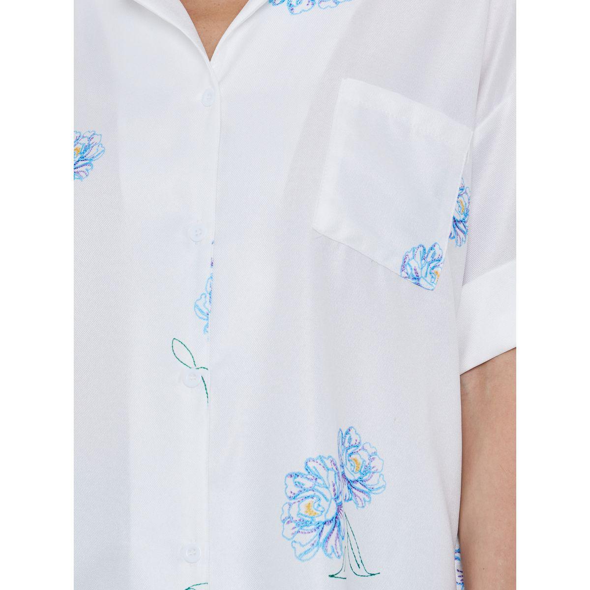 Styli Floral Print Short Sleeve Oversized Shirt-women-clothing-shirtsandblouses-shirts-image-3