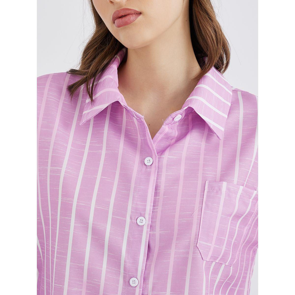 بلوزة فضفاض مخططة بأكمام طويلة-women-clothing-shirtsandblouses-shirts-image-4