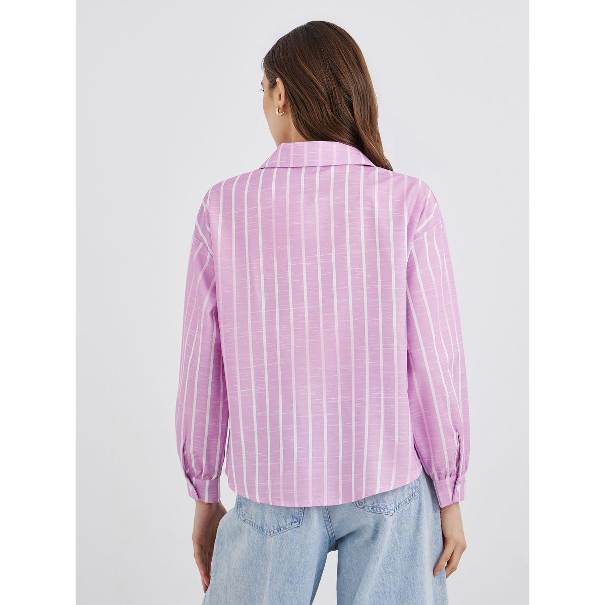 بلوزة فضفاض مخططة بأكمام طويلة-women-clothing-shirtsandblouses-shirts-image-5