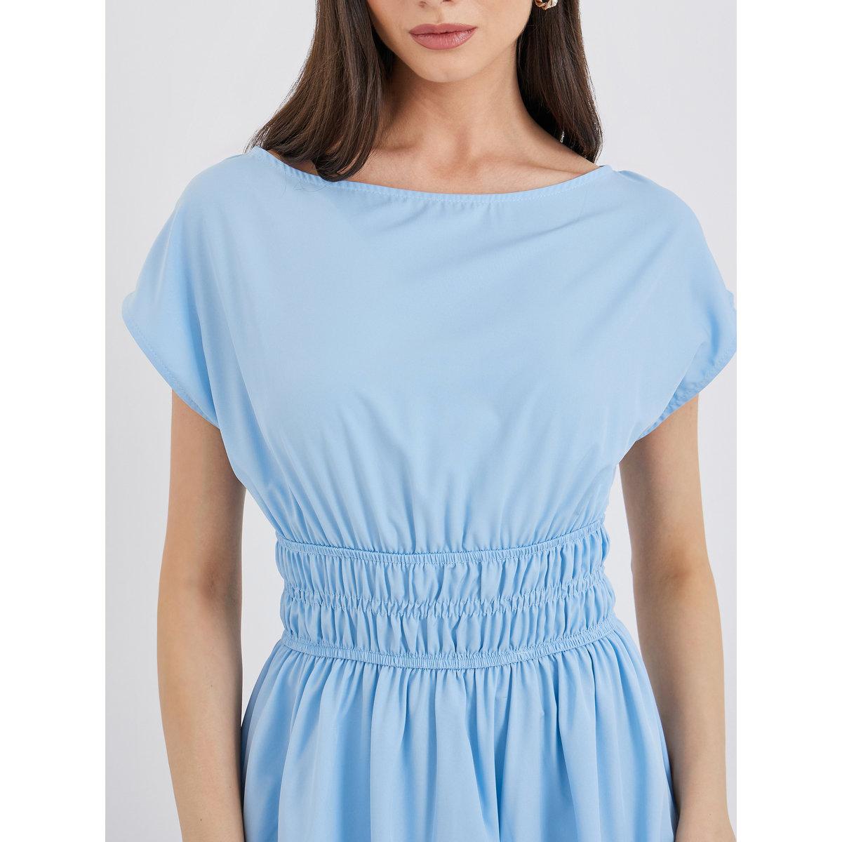 فستان ميدي سادة بتفاصيل مُجمعة على الخصر-women-clothing-dresses-image-4