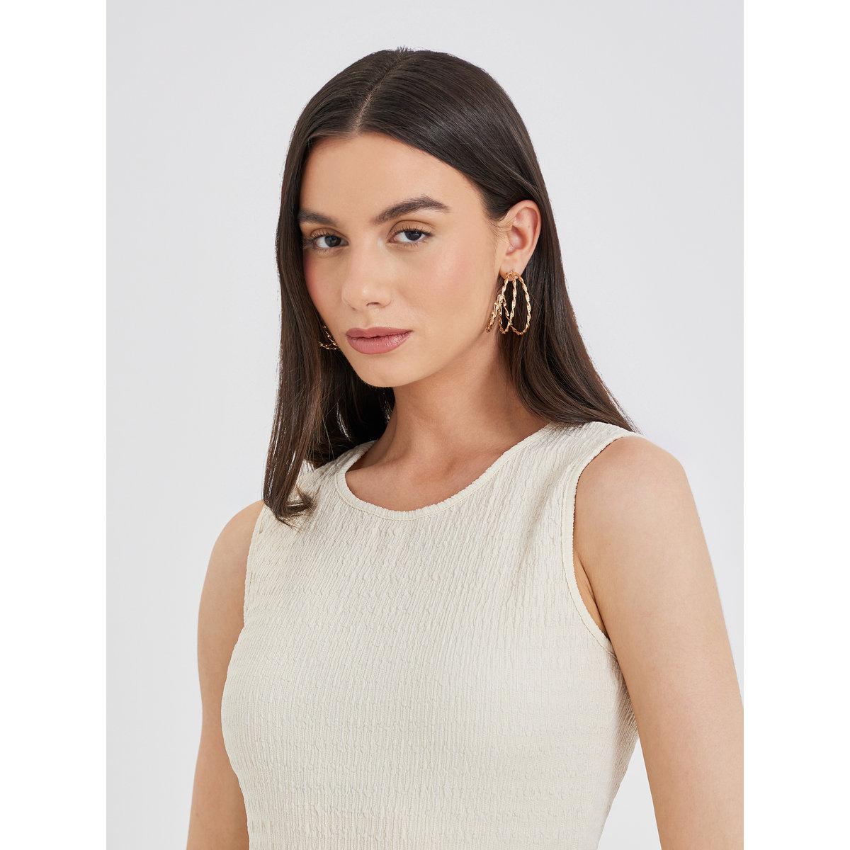 Styli Solid Irregular Hem Sleeveless Midi Dress-women-clothing-dresses-image-4