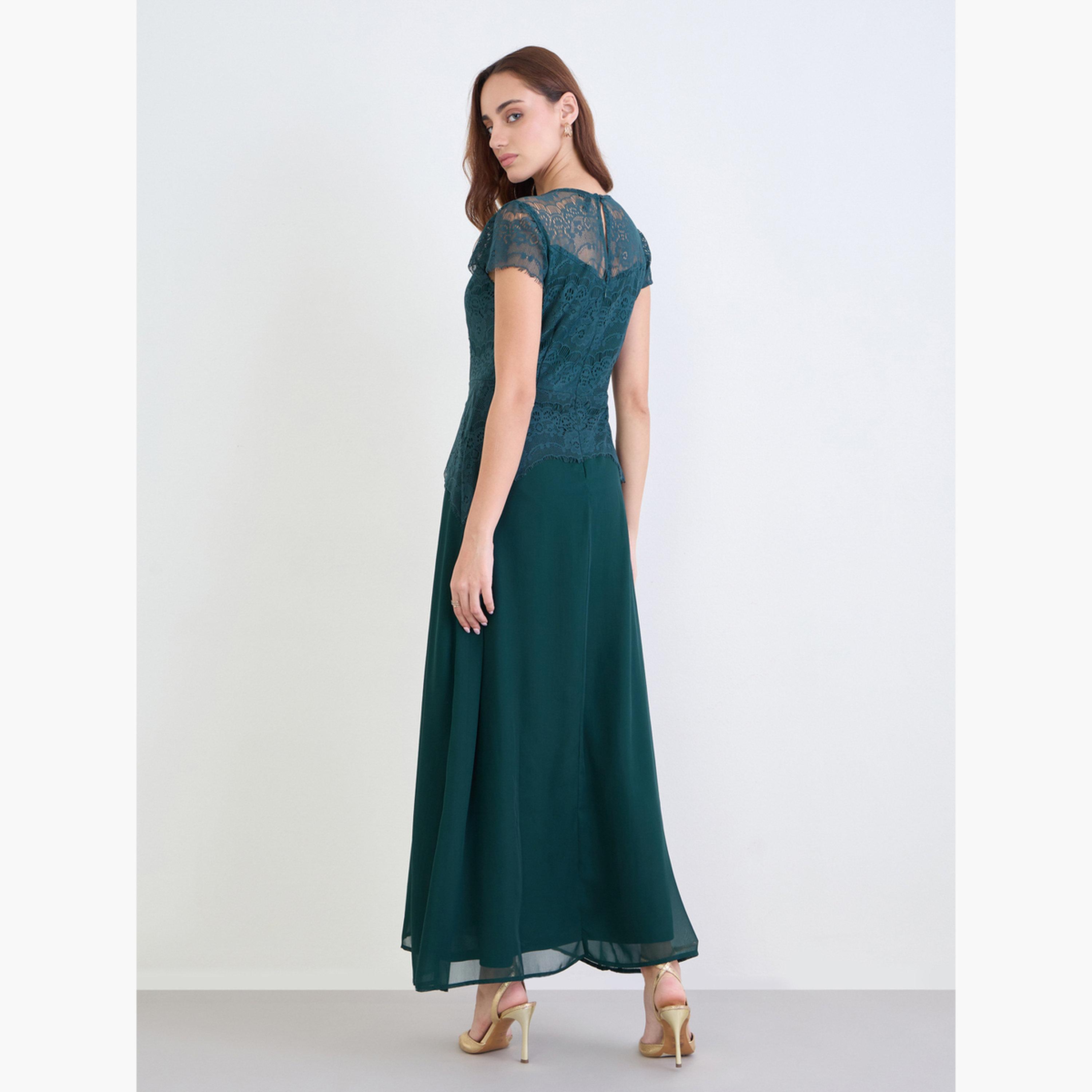 Styli Lace Short Sleeves A-Line Maxi Dress-women-clothing-dresses-image-5