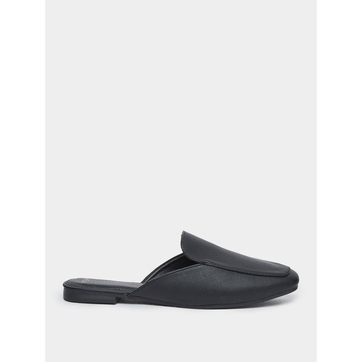 Styli Solid Slip-On Mules-women-shoes-flats-mules-image-2