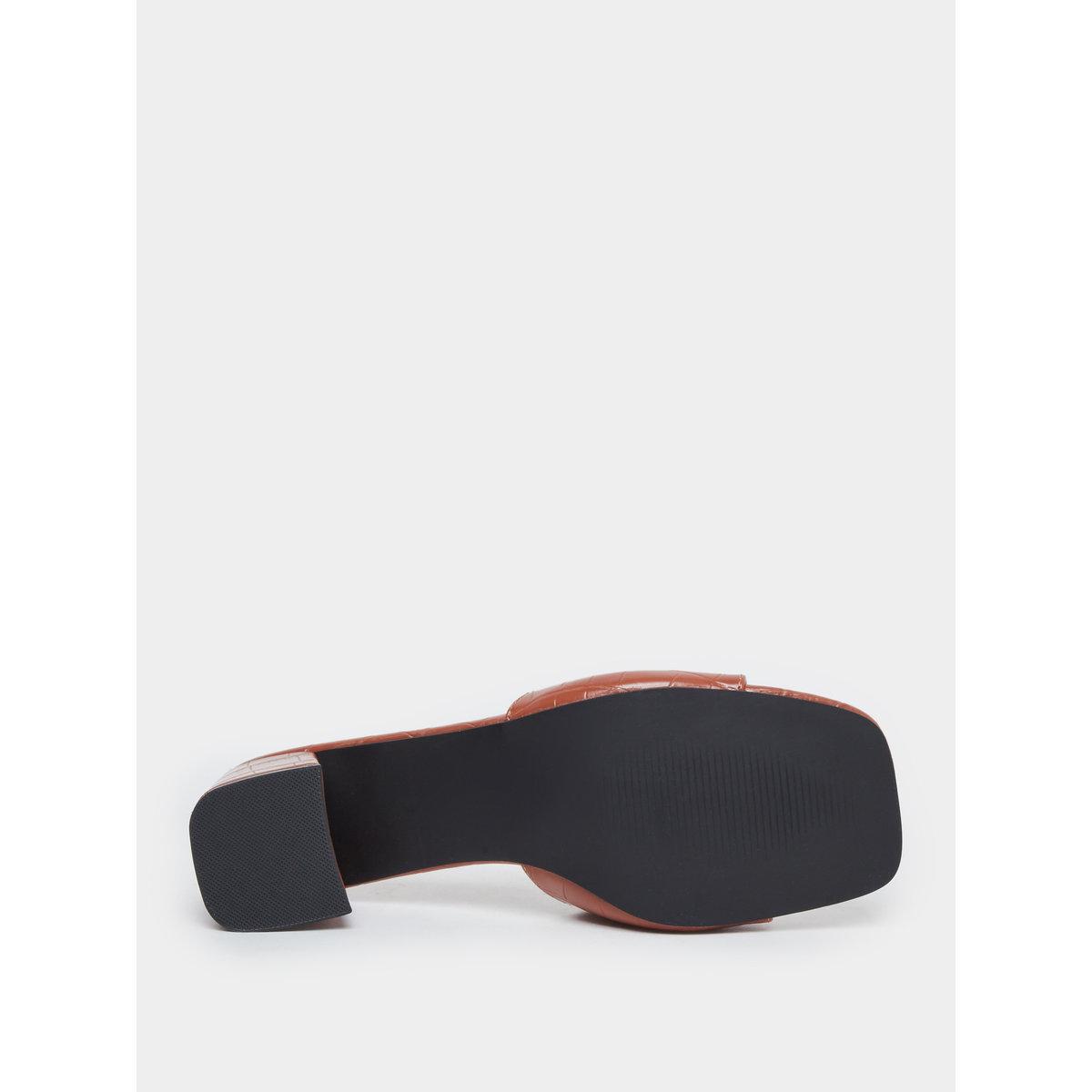 Styli  Textured Block Heel Sandals-women-shoes-sandals-flats-image-7
