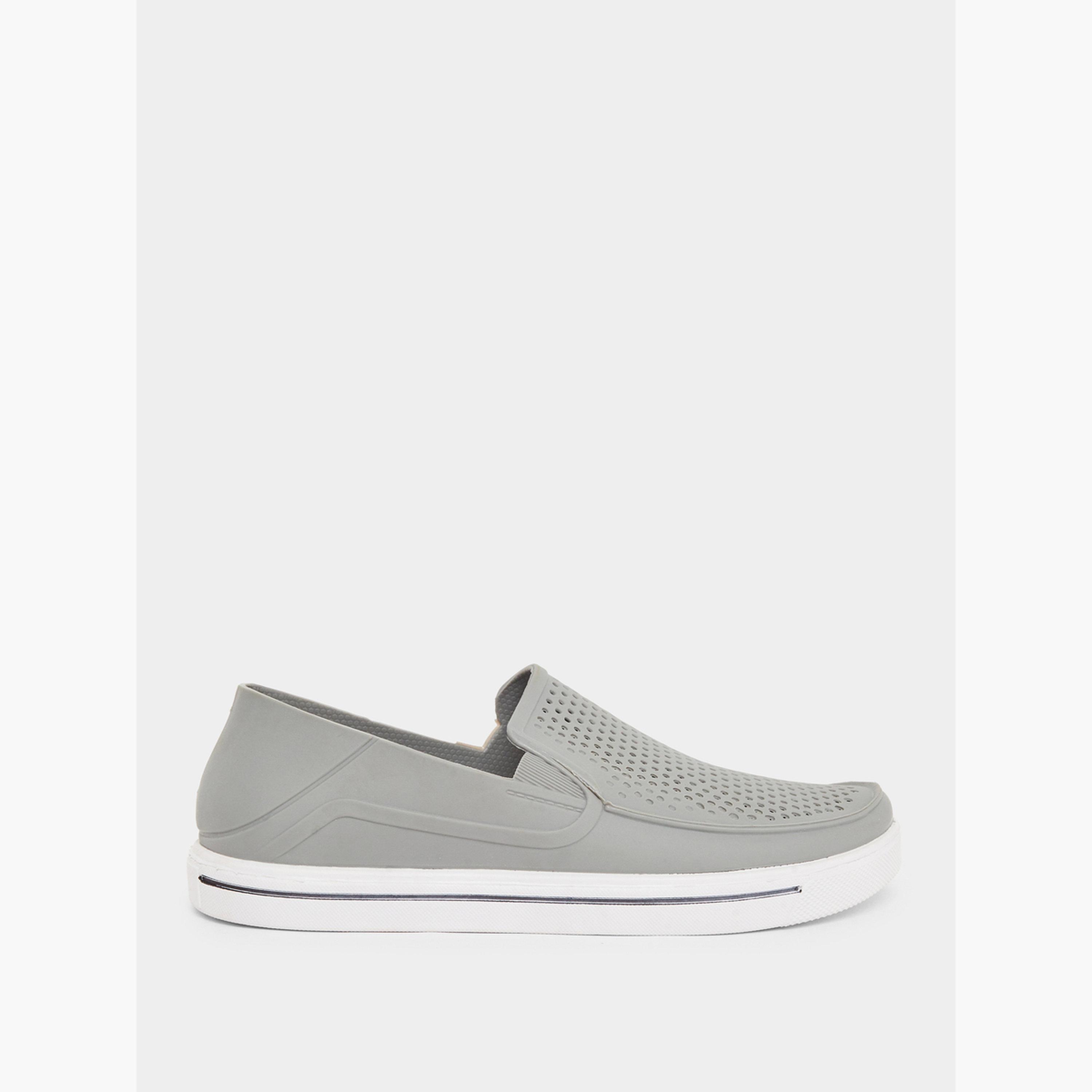 Styli Men Grey Slip-On Comfort Shoes-men-shoes-loafersandmoccasins-image-2