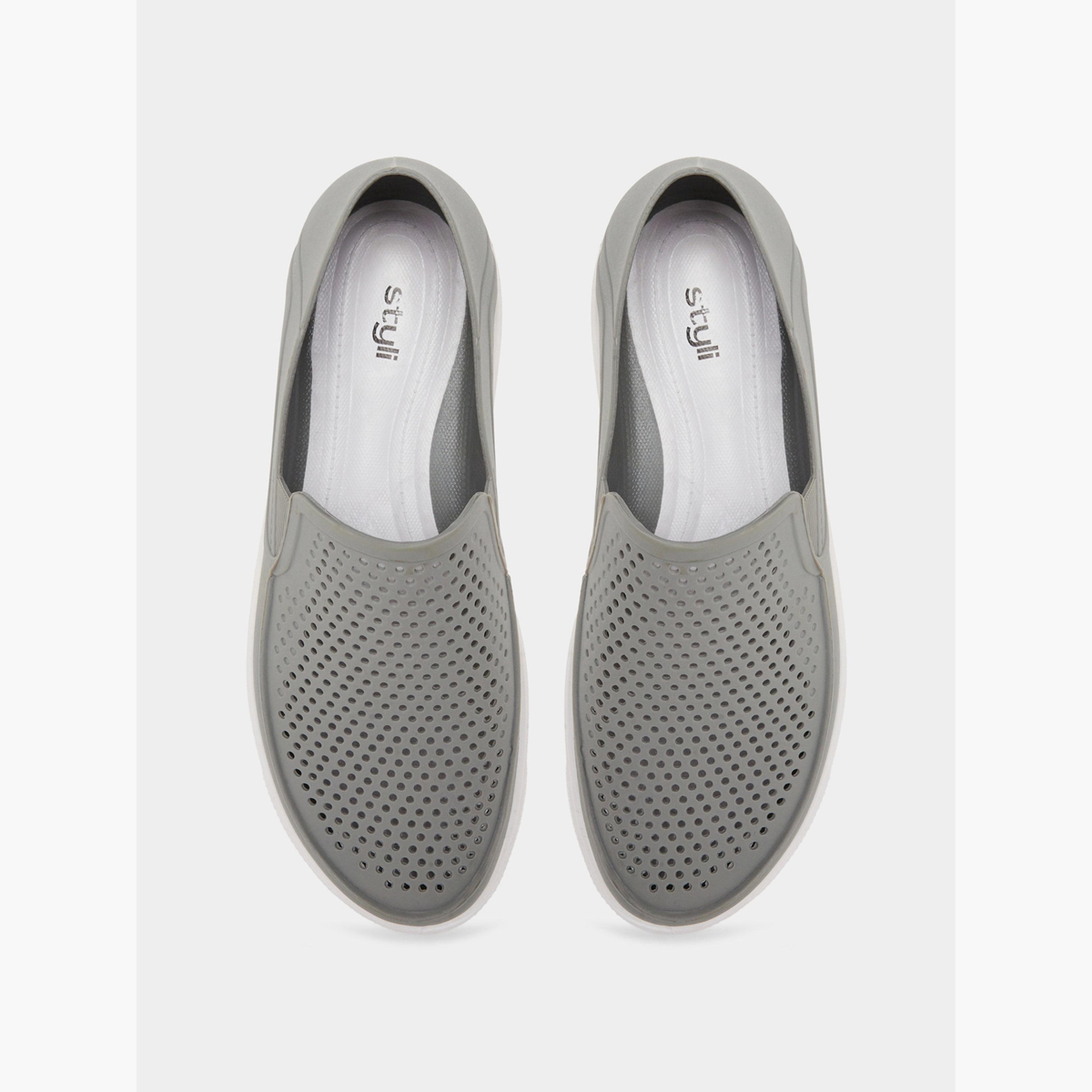 Styli Men Grey Slip-On Comfort Shoes-men-shoes-loafersandmoccasins-image-3