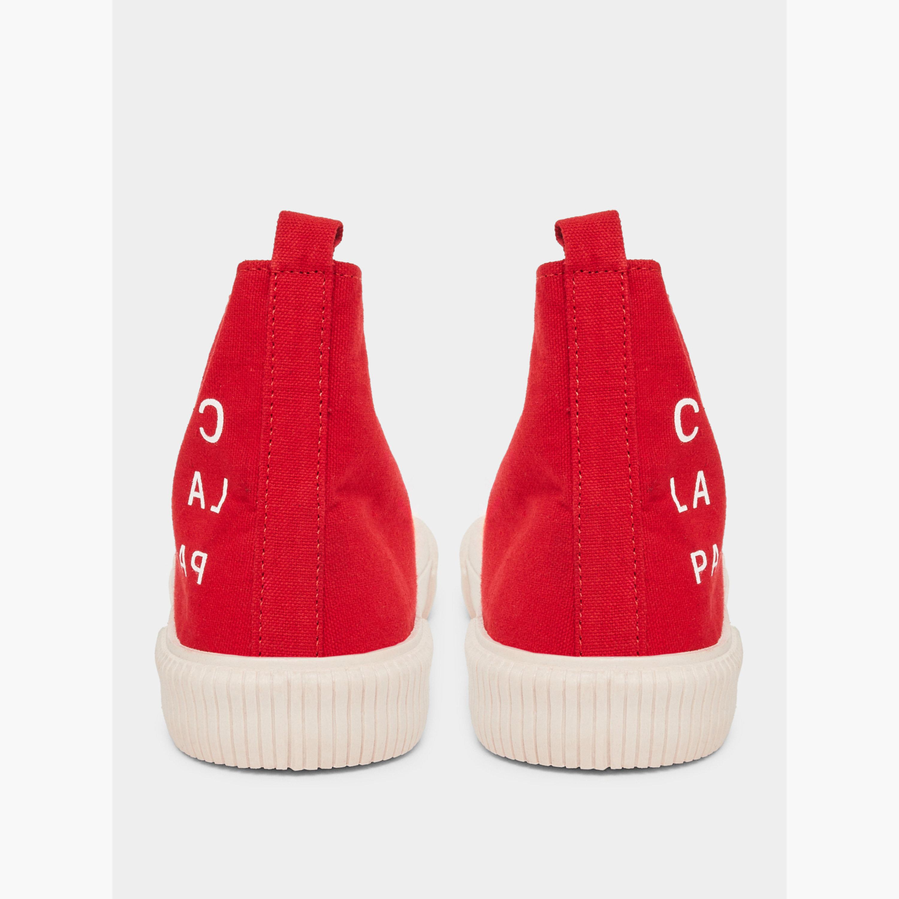 Styli Men High Top Slogan Printed Canvas Sneakers-men-shoes-sneakers-image-5