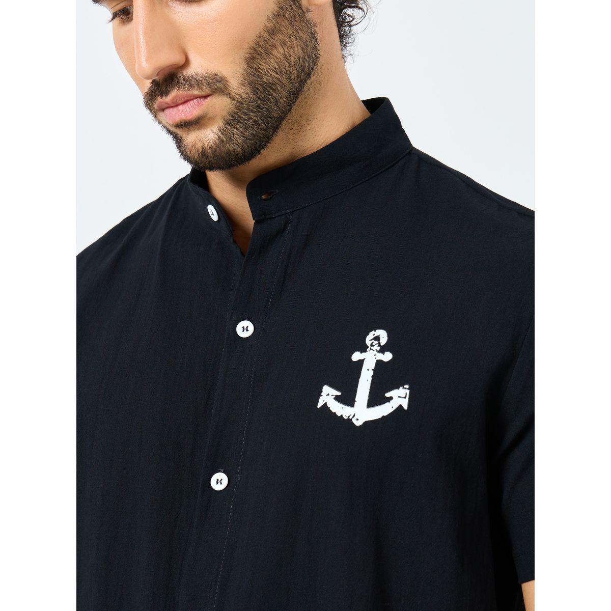 Styli Graphic Print Buttoned Short Sleeve Shirt-men-clothing-shirts-image-3