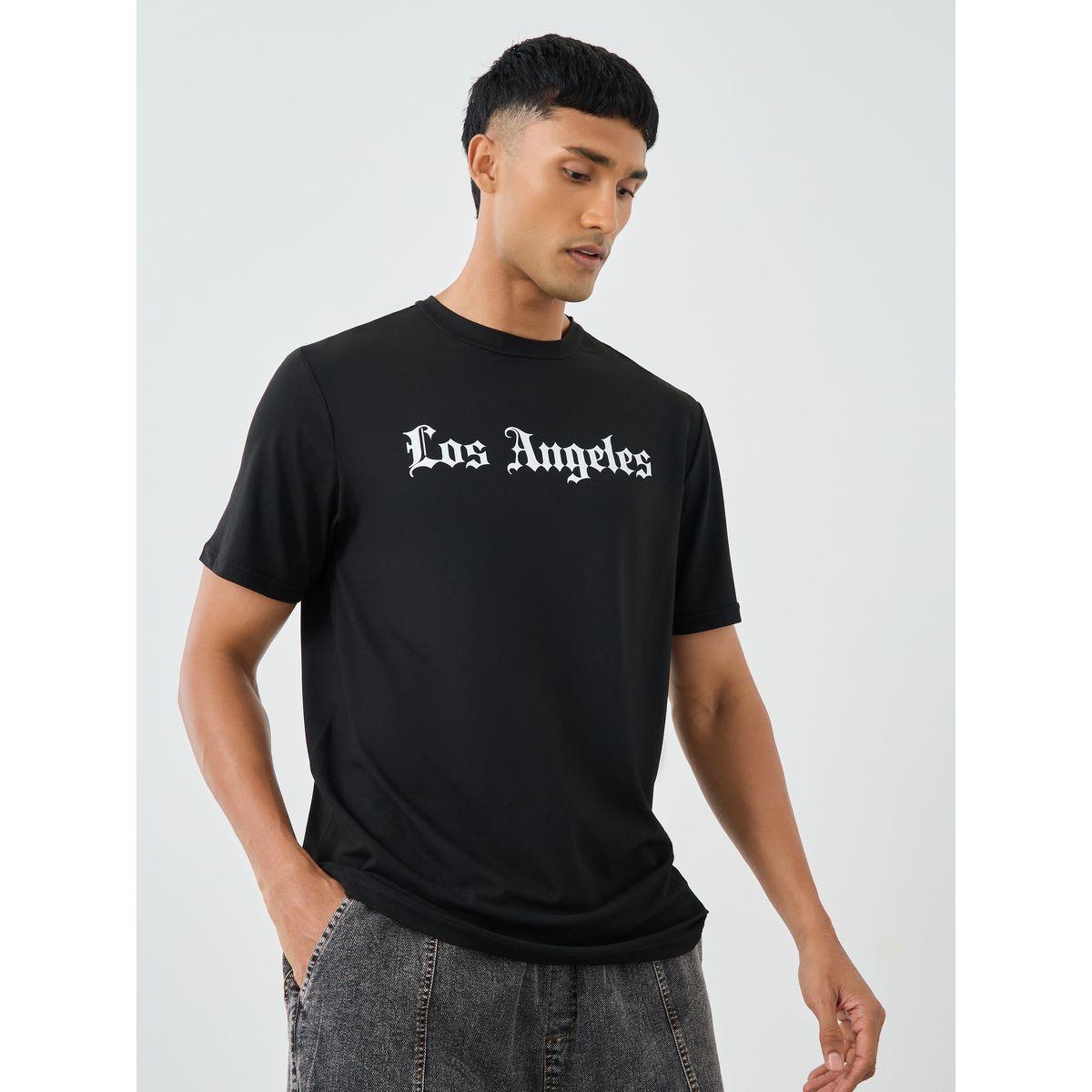 تيشيرت بطبعة كتابة وقصة عادية مع ياقة دائرية-men-clothing-tshirtsandpolos-tshirts-image-3