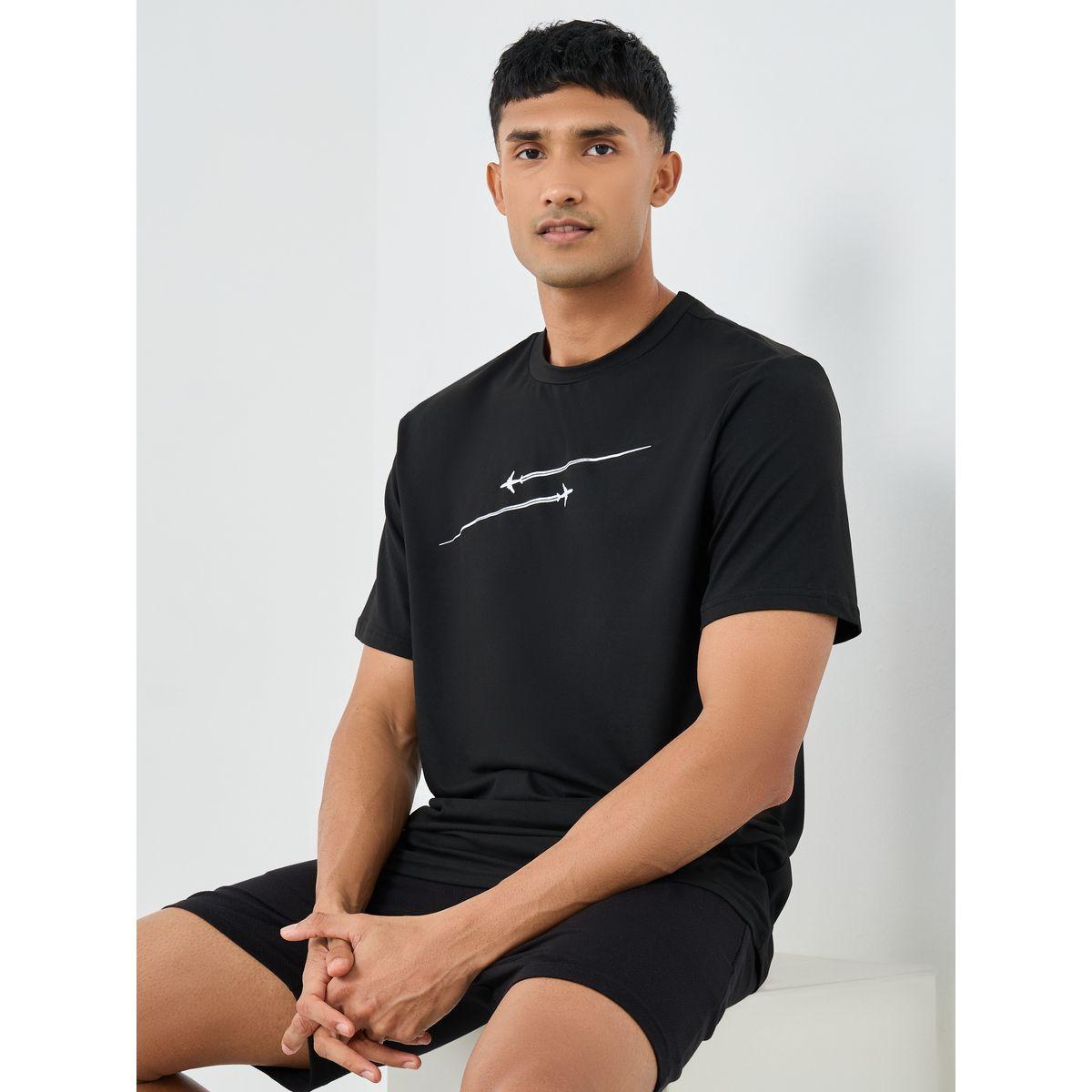 Styli Graphic Print Round Neck Short Sleeve T-Shirt-men-clothing-tshirtsandpolos-tshirts-image-1