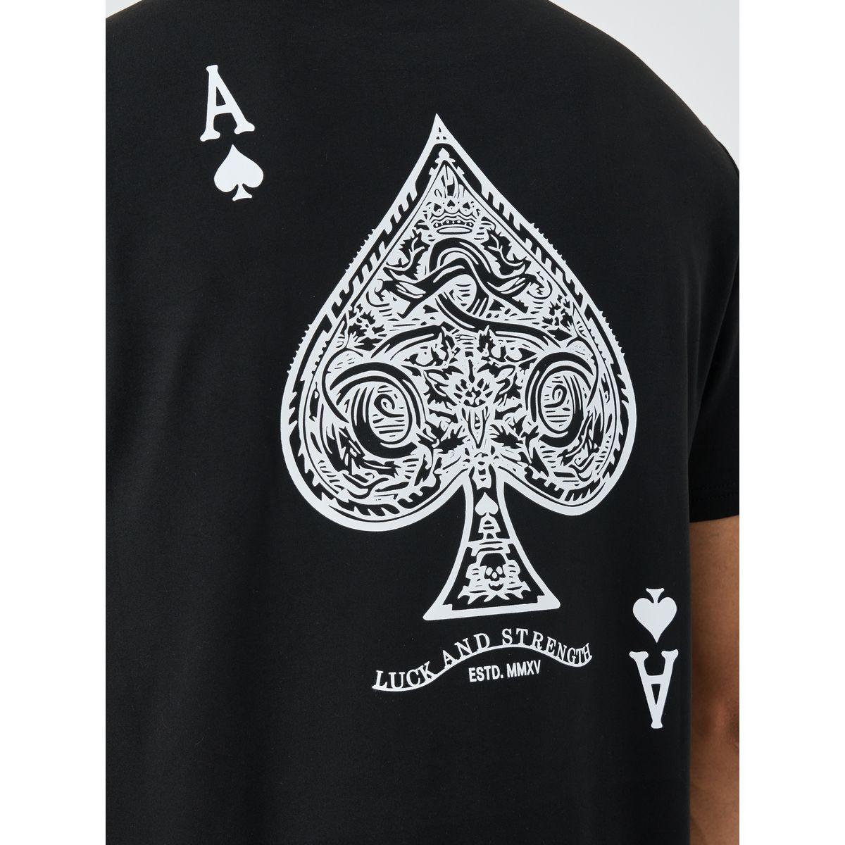 تيشيرت بطبعة جرافيك وقصة عادية مع ياقة دائرية-men-clothing-tshirtsandpolos-tshirts-image-1